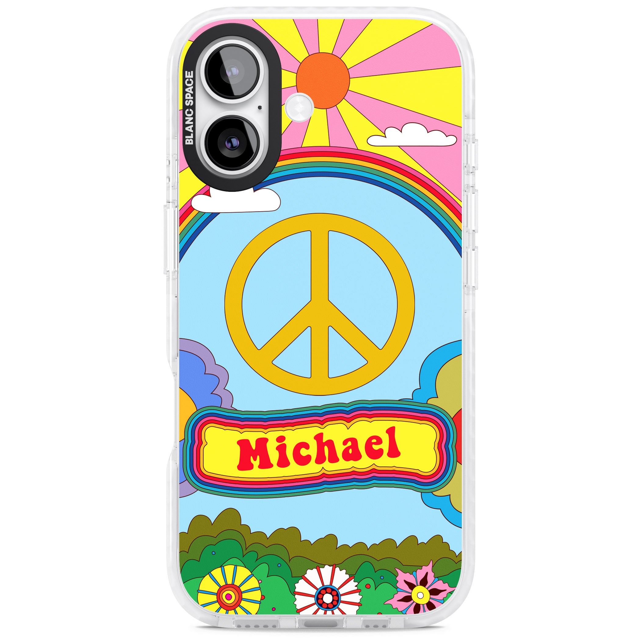 Personalised Happy Days iPhone 17 Impact Clear Phone Case
