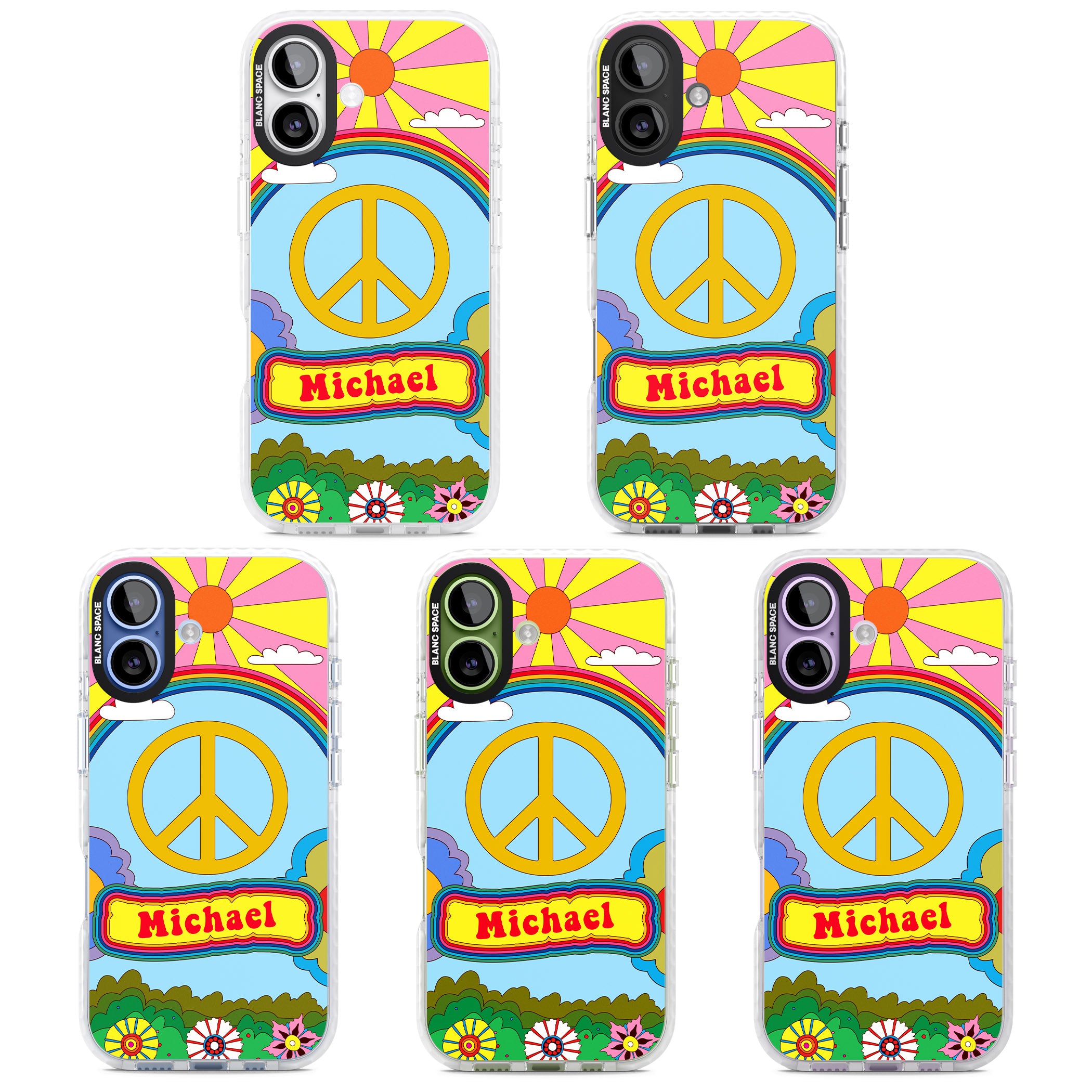 Personalised Happy Days iPhone 17 Impact Clear Phone Case APT Impact Protection