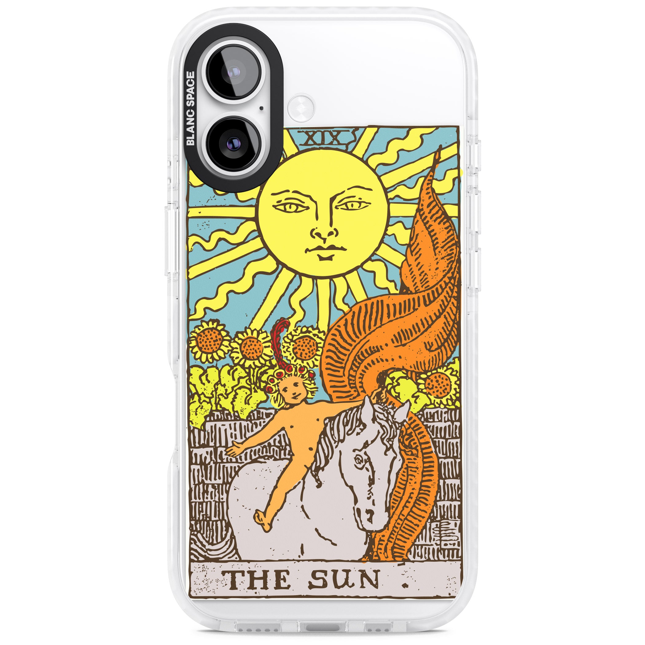 Personalised The Sun Tarot Card (Color) iPhone 17 Impact Clear Phone Case