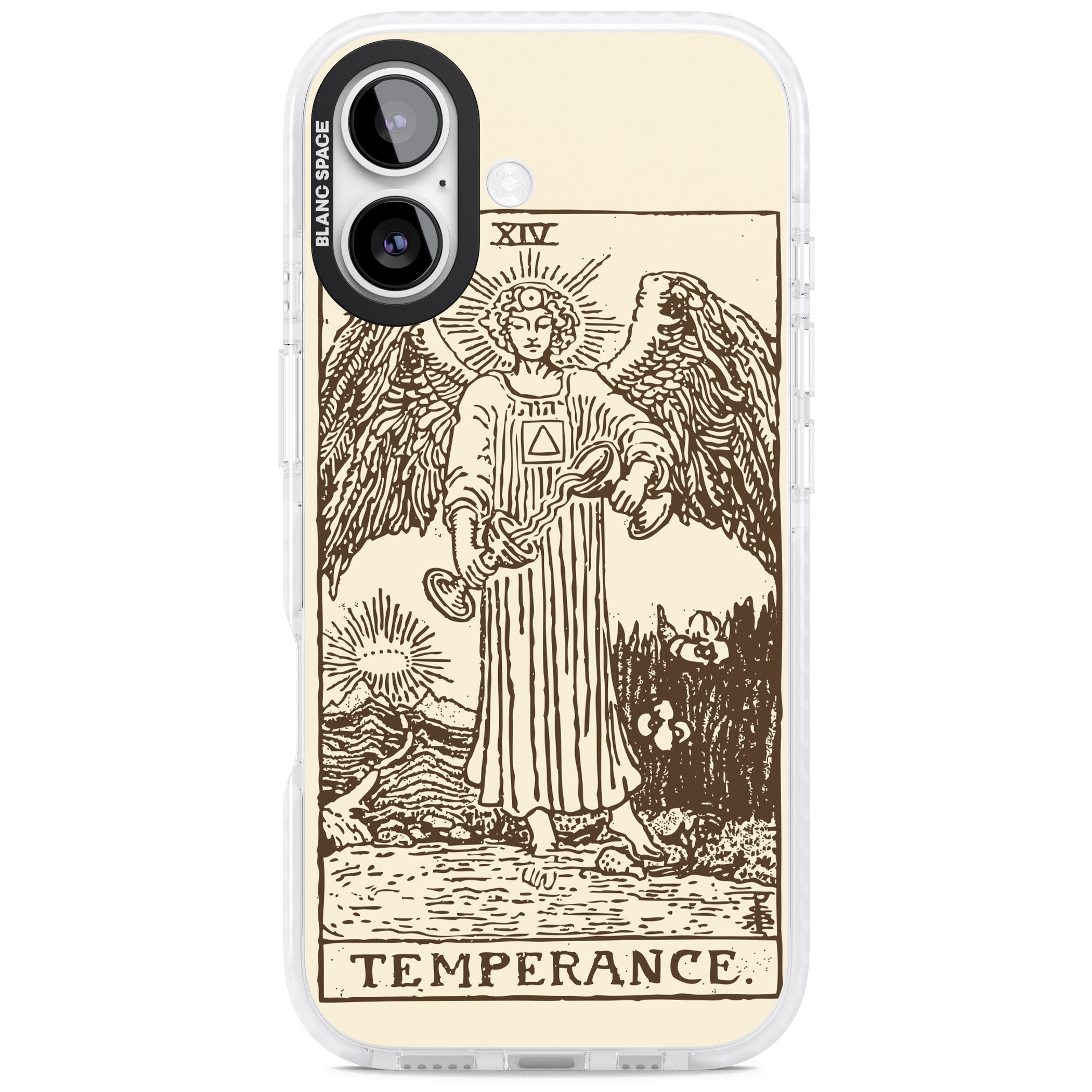 Personalised Temperance Tarot Card (Cream) iPhone 17 Impact Clear Phone Case