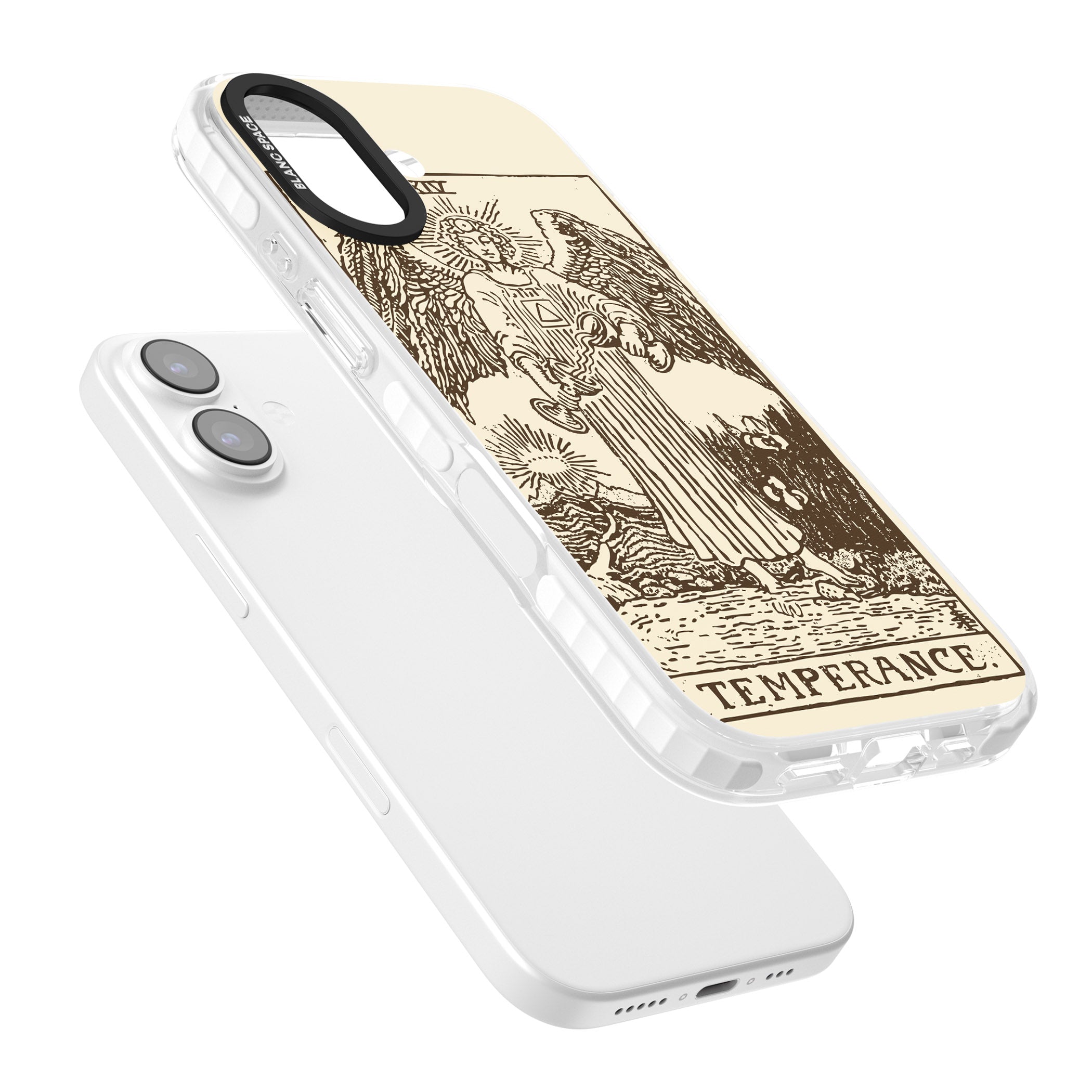 Personalised Temperance Tarot Card (Cream) iPhone 17 Impact Clear Phone Case Colours