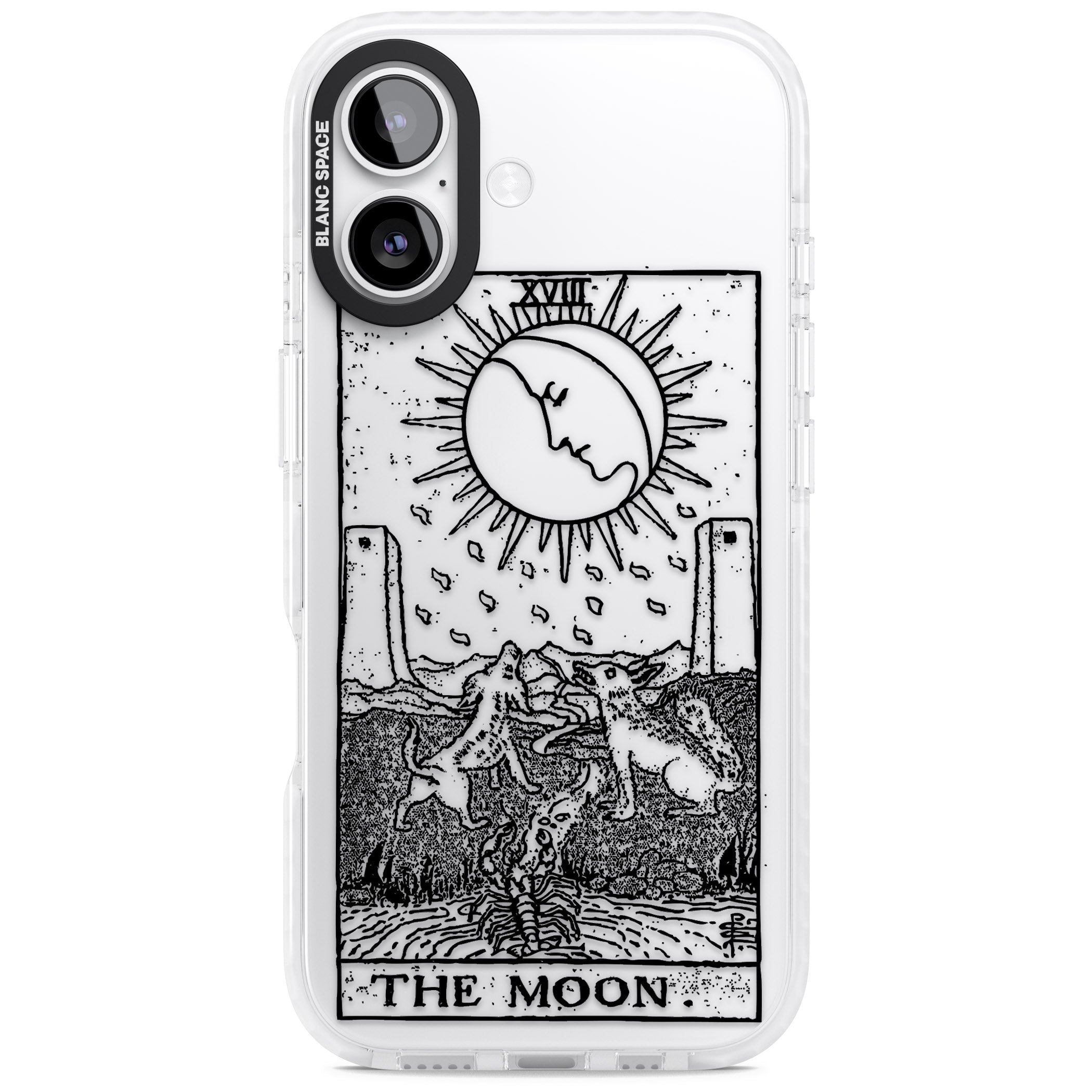 Personalised The Moon Tarot Card (Clear) iPhone 17 Impact Clear Phone Case