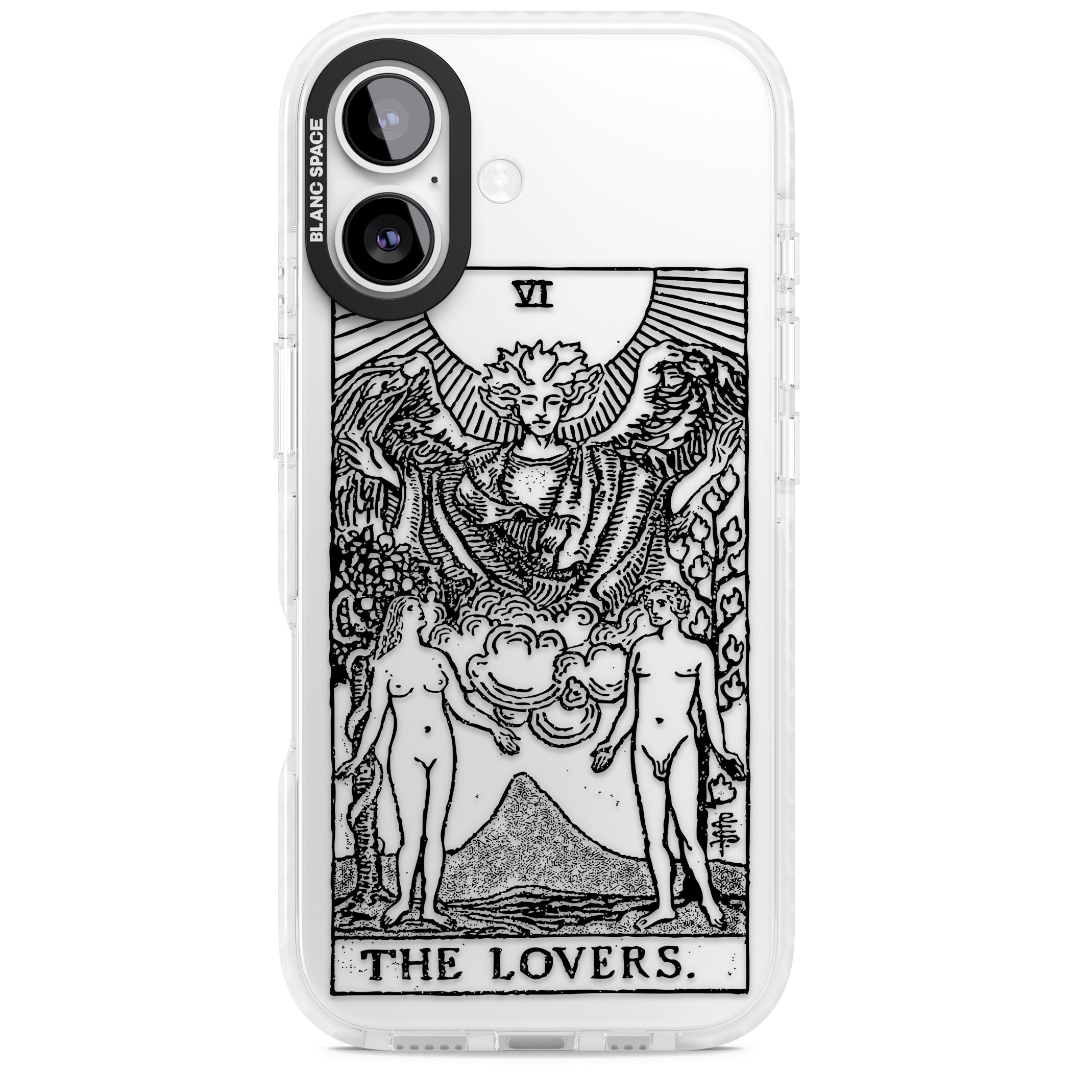Personalised The Lovers Tarot Card (Clear) iPhone 17 Impact Clear Phone Case