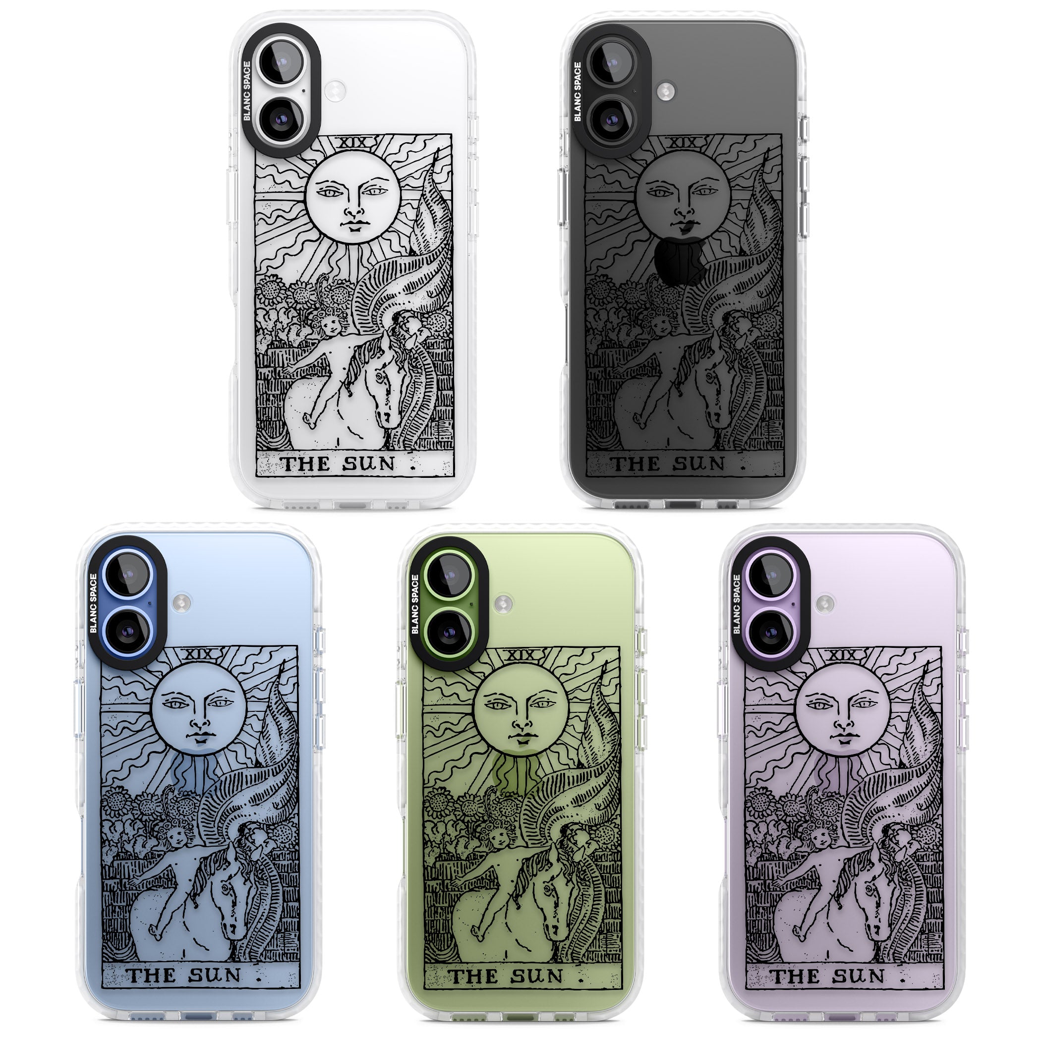 Personalised The Sun Tarot Card (Clear) iPhone 17 Impact Clear Phone Case APT Impact Protection