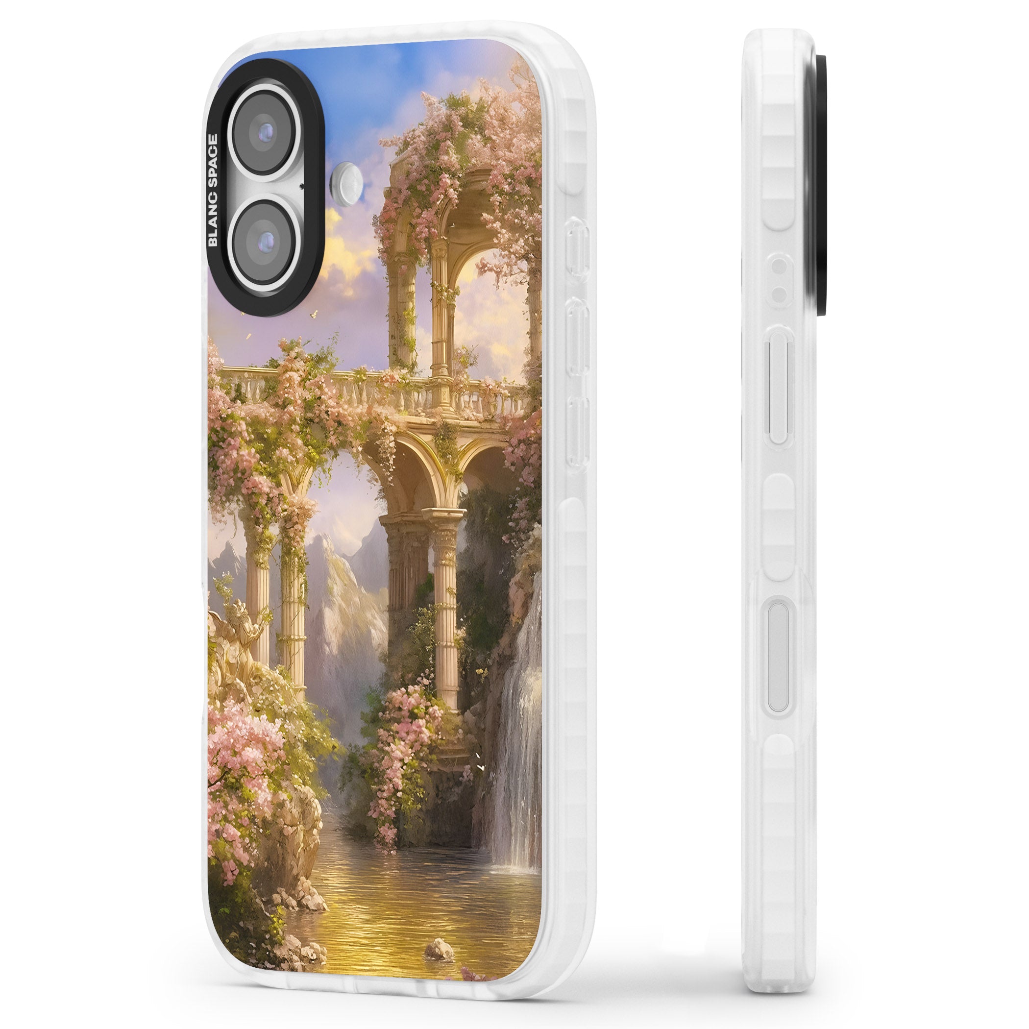 Castle River iPhone 17 Impact Clear Phone Case Side Profile