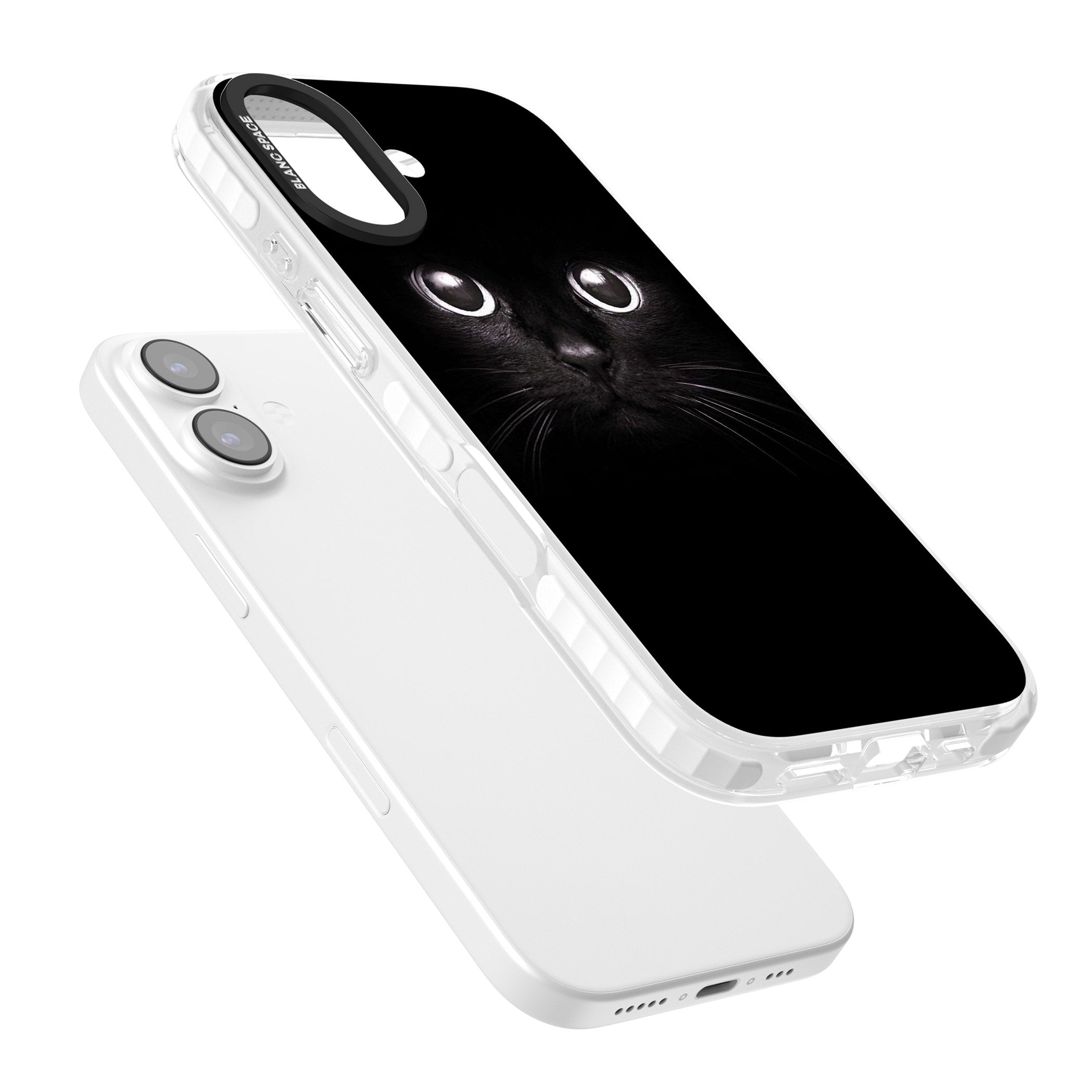 Black Cat iPhone 17 Impact Clear Phone Case Colours