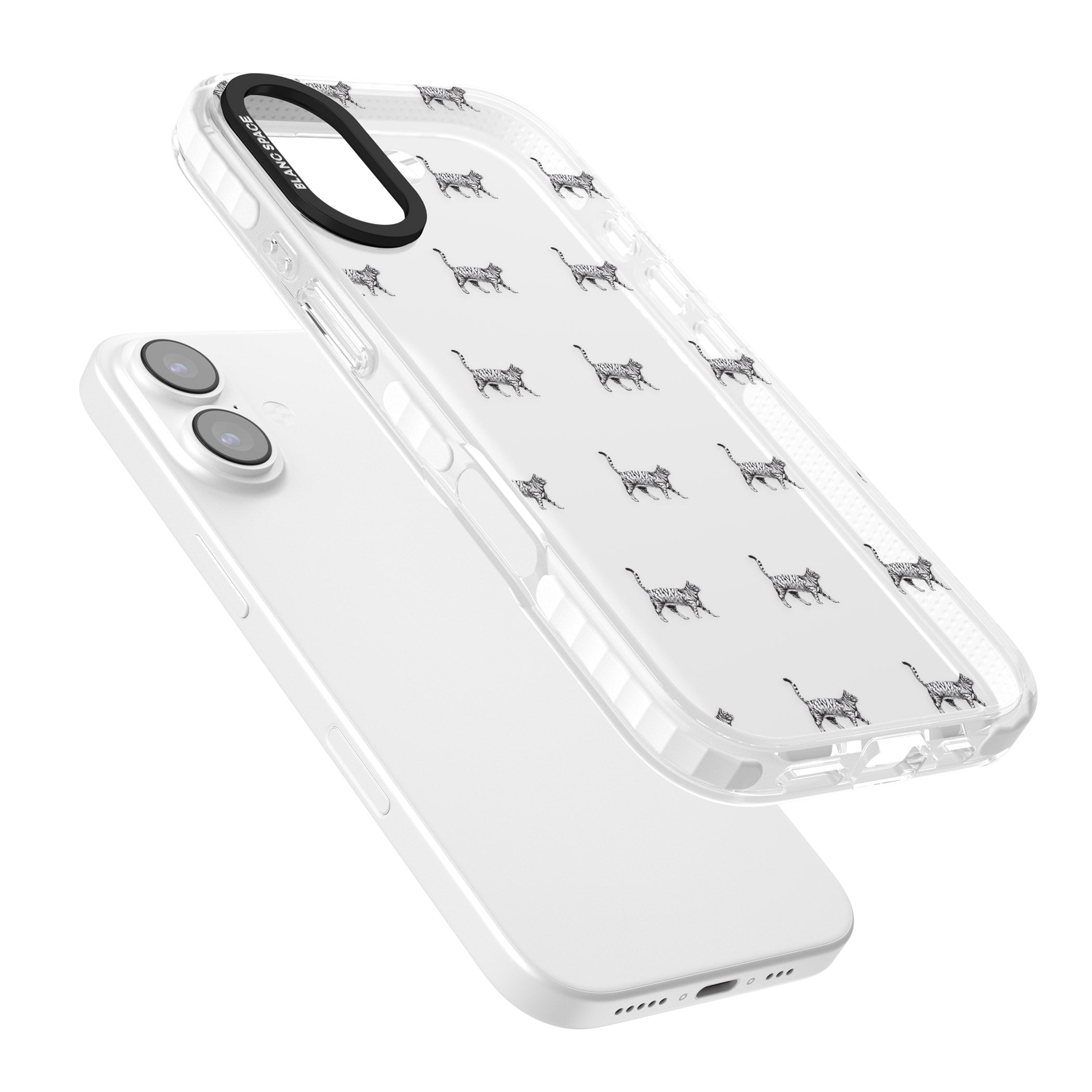 British Shorthair Cat Pattern iPhone 17 Impact Clear Phone Case Colours