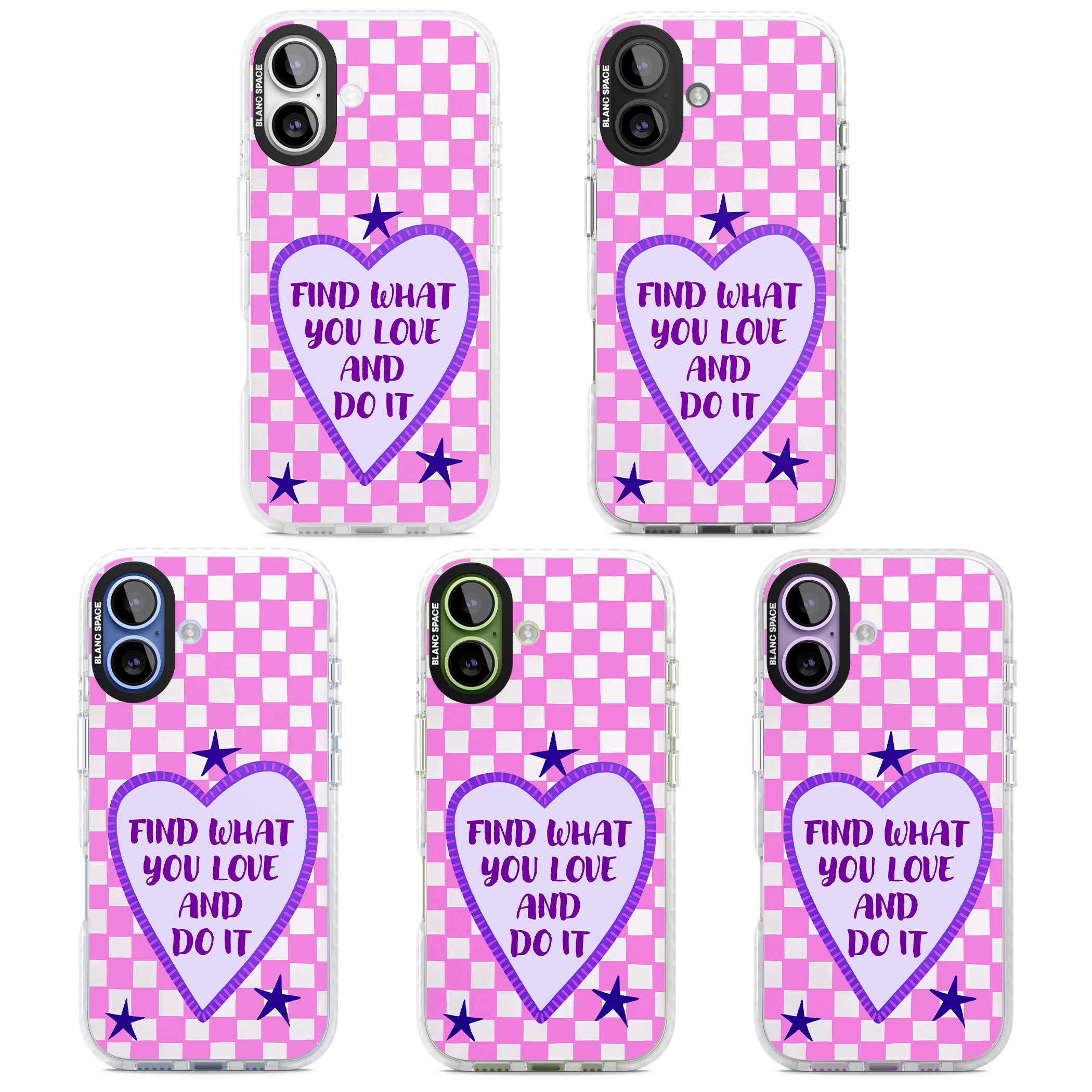 Find What You Love iPhone 17 Impact Clear Phone Case APT Impact Protection