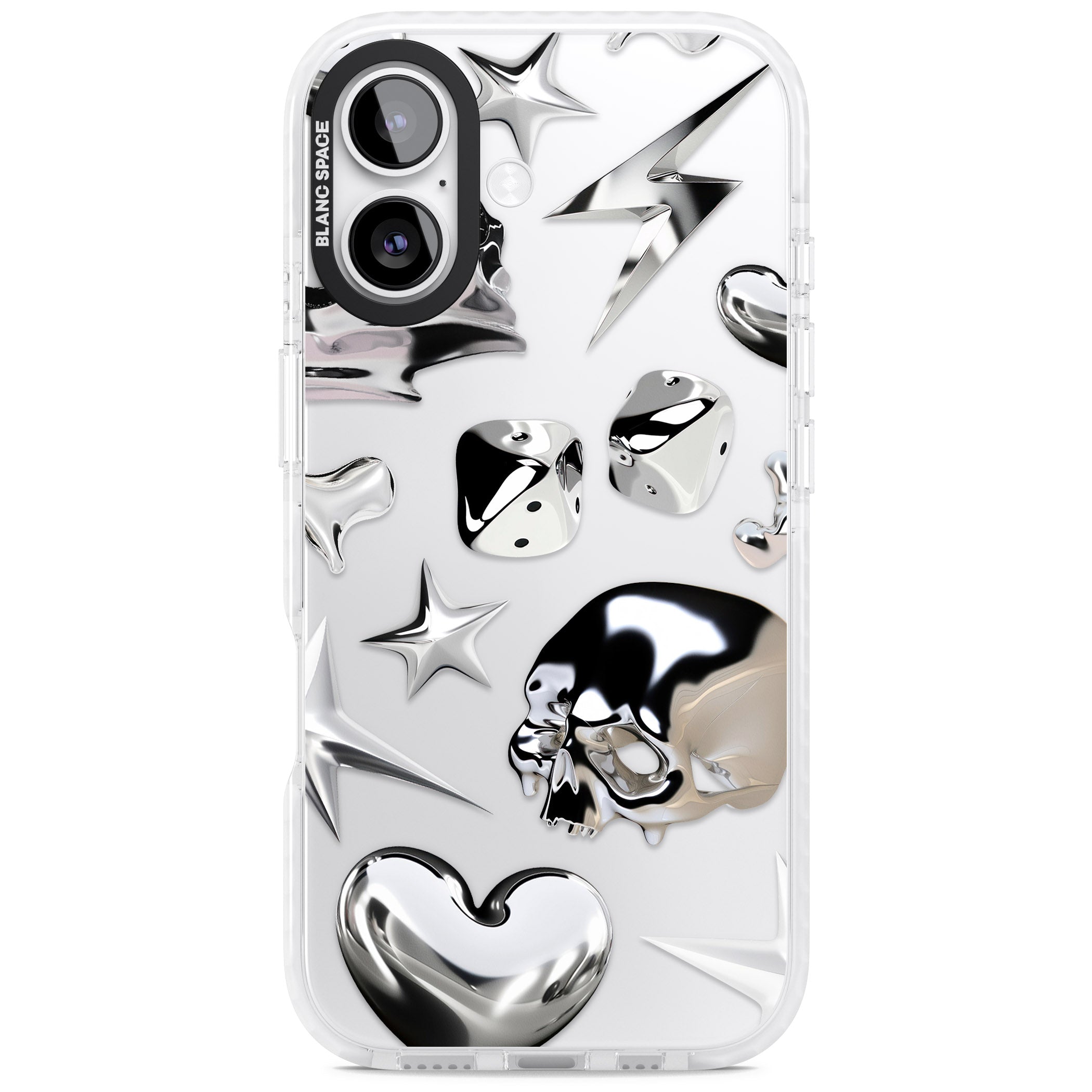 Chromed iPhone 17 Impact Clear Phone Case