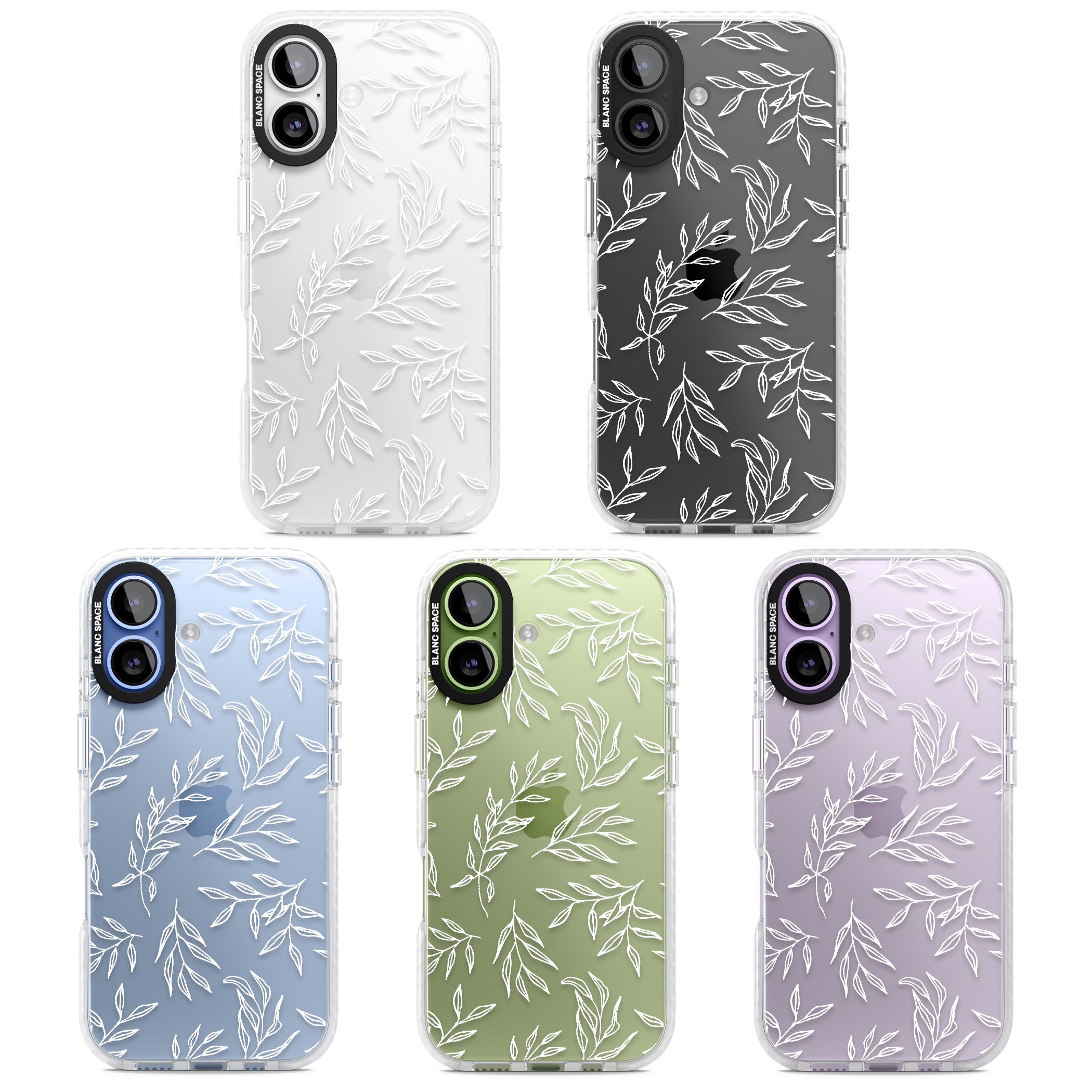 Leafy Botanical iPhone 17 Impact Clear Phone Case APT Impact Protection
