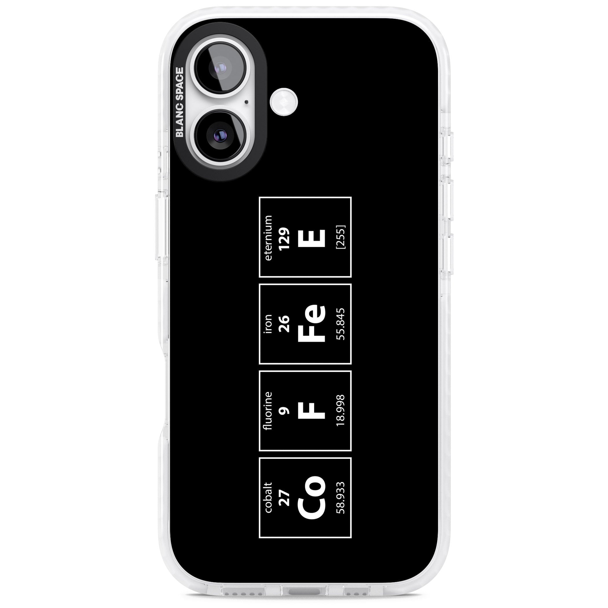 Coffee Element (Black) iPhone 17 Impact Clear Phone Case