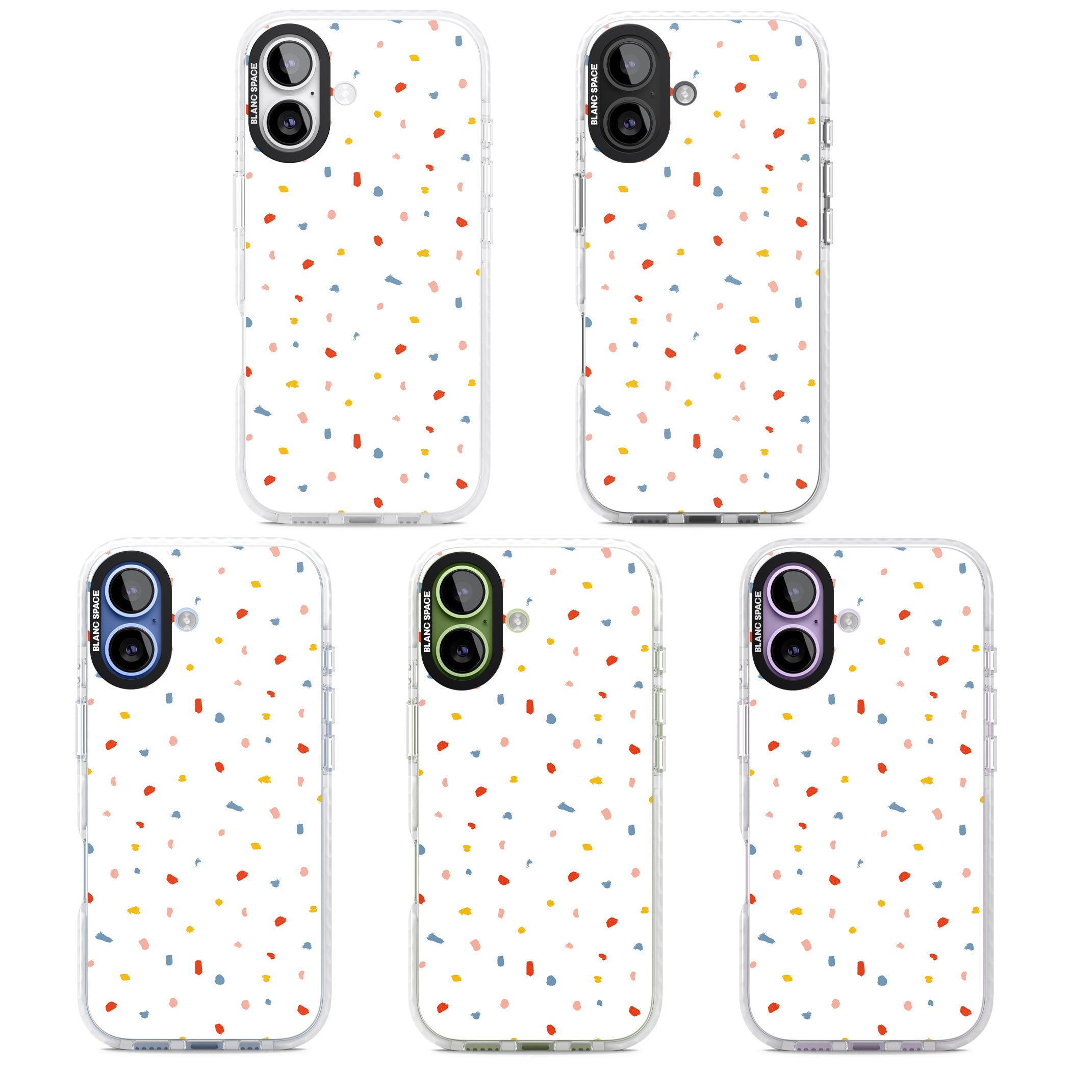 Confetti Speckle iPhone 17 Impact Clear Phone Case APT Impact Protection