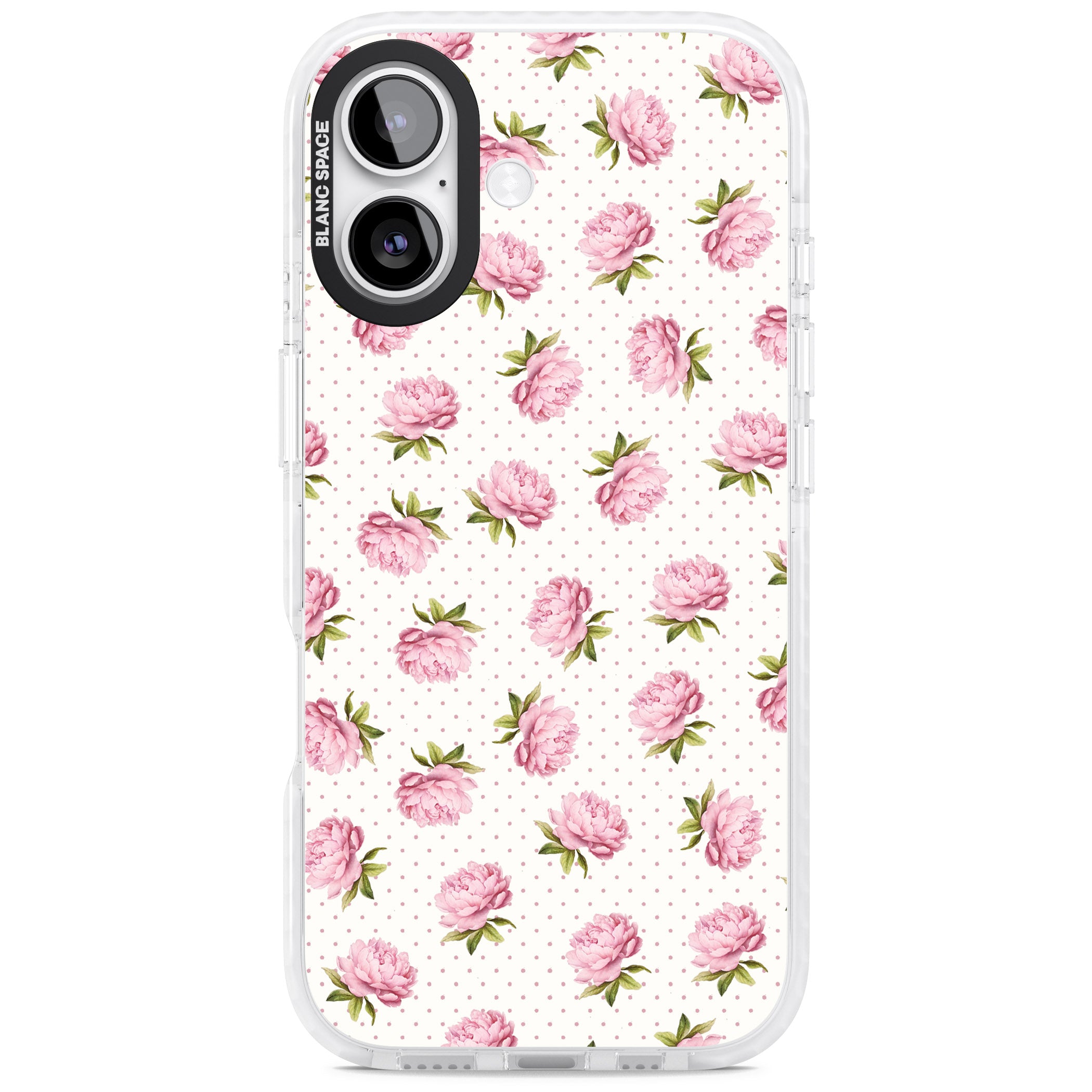 Soft Peonies iPhone 17 Impact Clear Phone Case