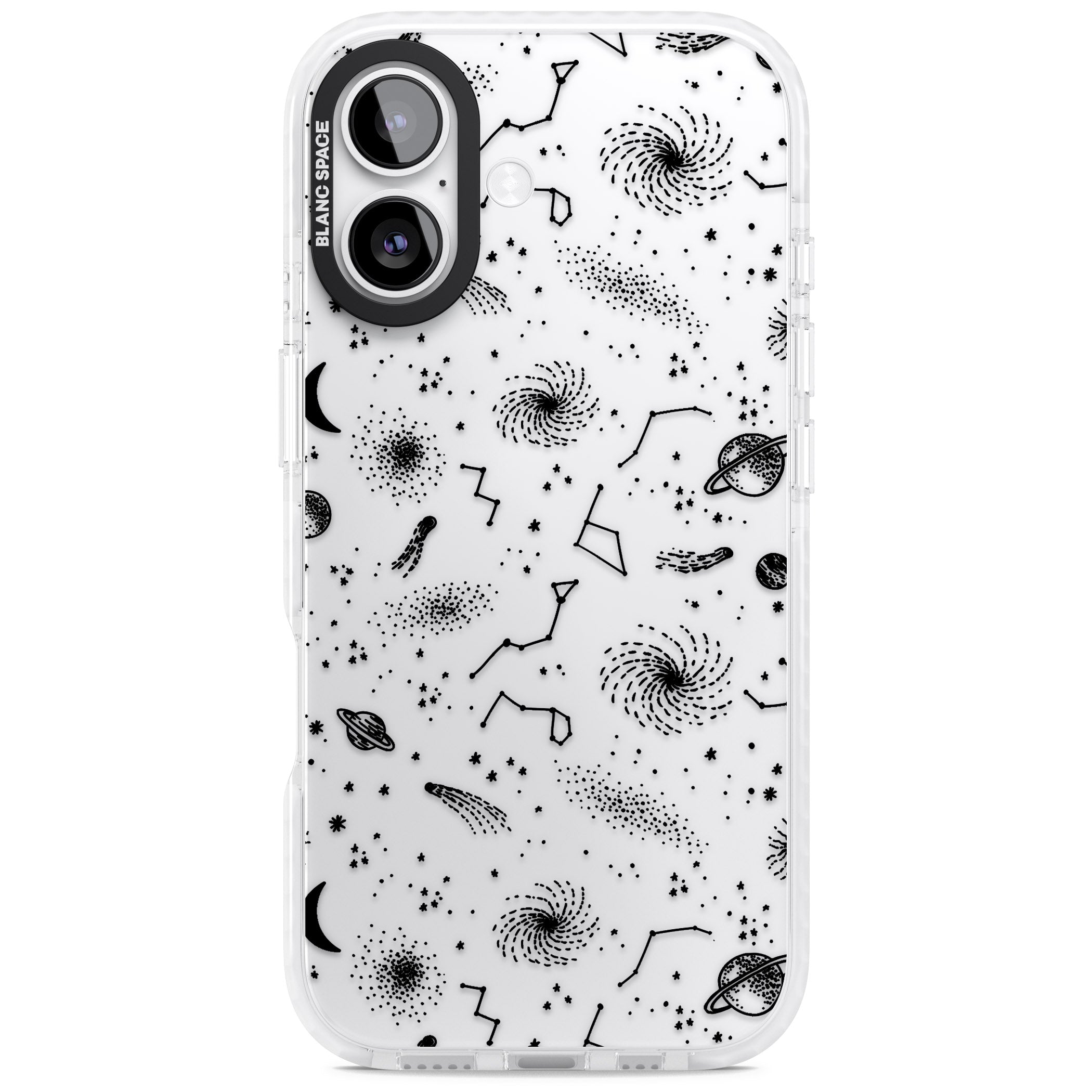 Galactic Sketch iPhone 17 Impact Clear Phone Case