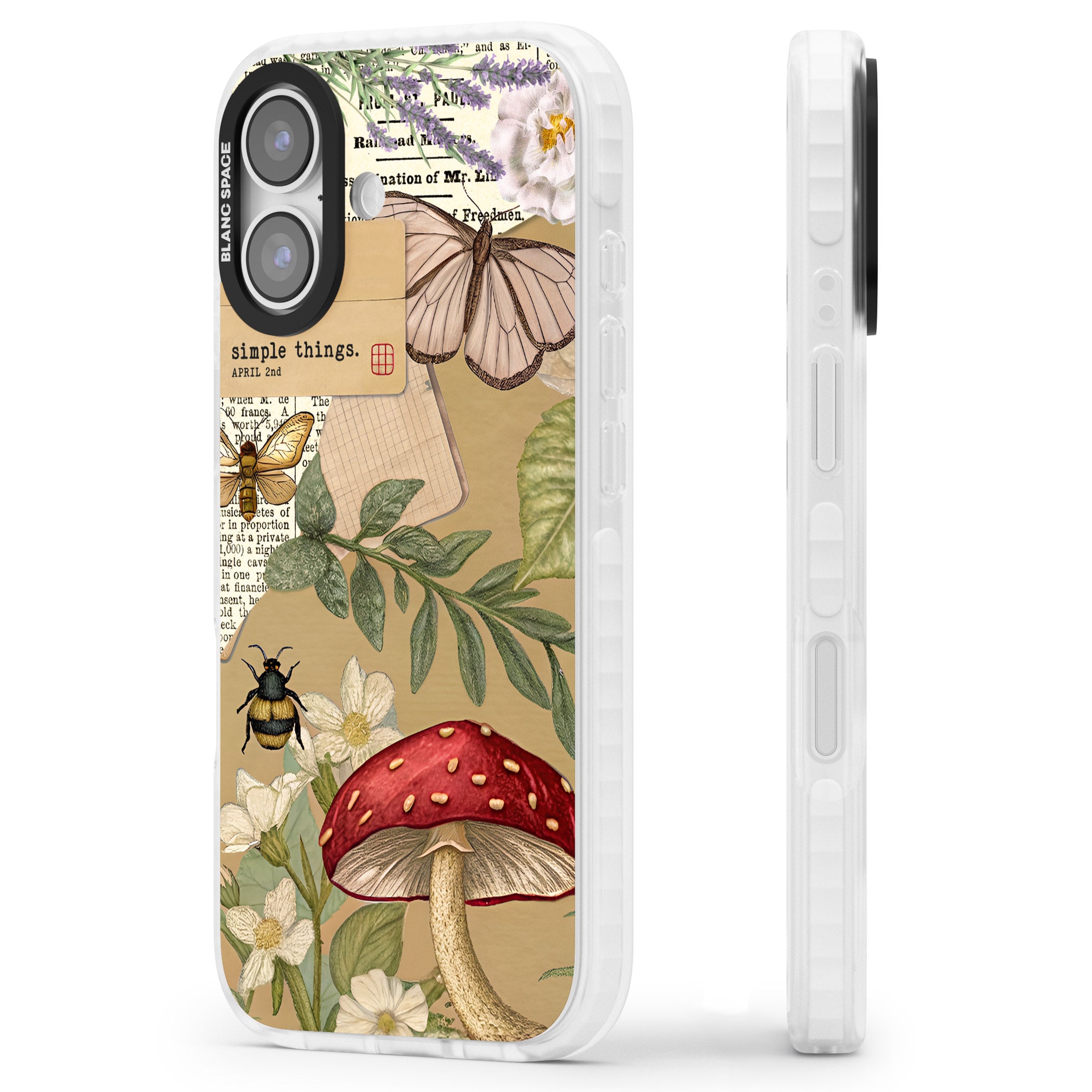 Simple Things iPhone 17 Impact Clear Phone Case Side Profile