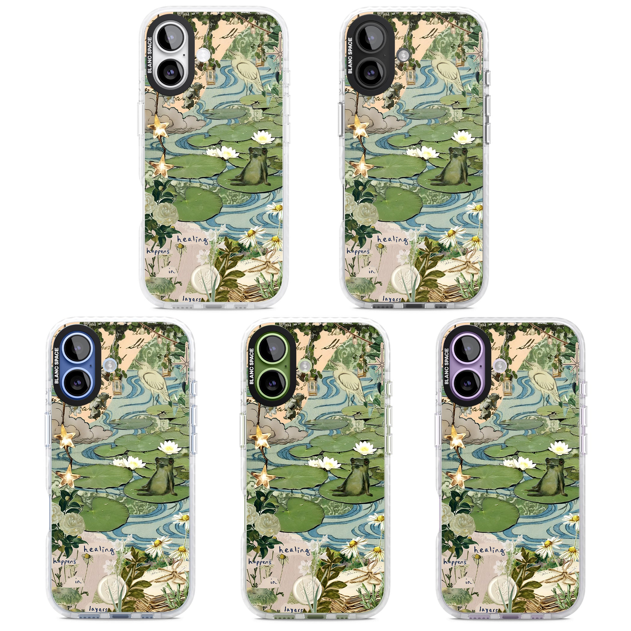 Lily Pad River iPhone 17 Impact Clear Phone Case APT Impact Protection