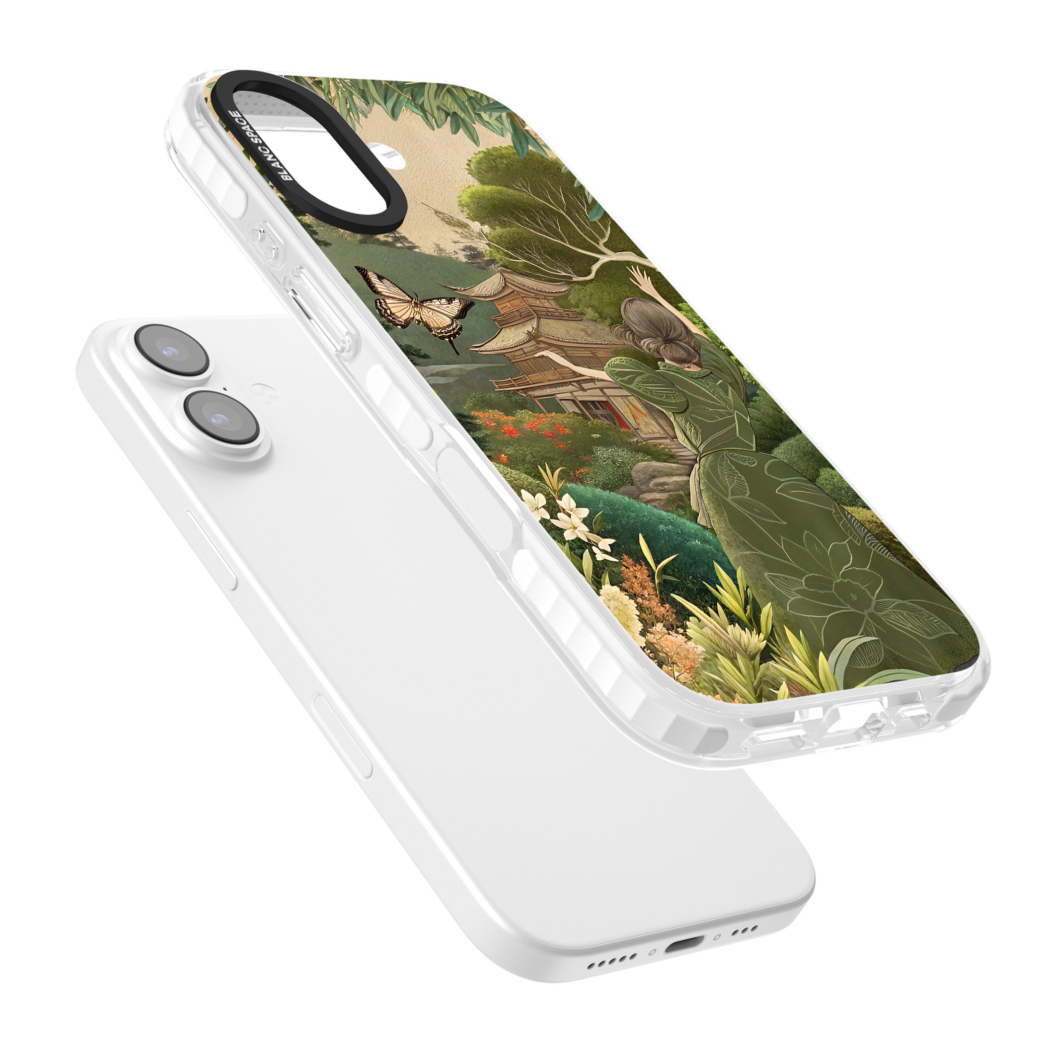 Japanese Nature iPhone 17 Impact Clear Phone Case Colours
