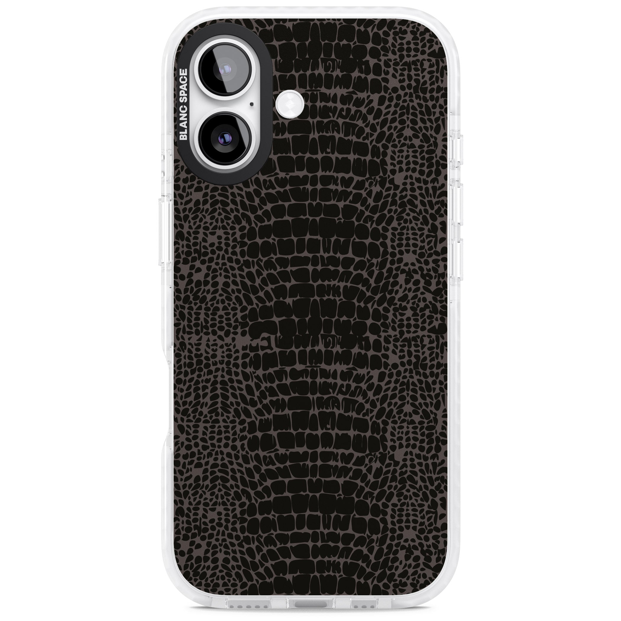 Dark Animal Print Snake Skin iPhone 17 Impact Clear Phone Case