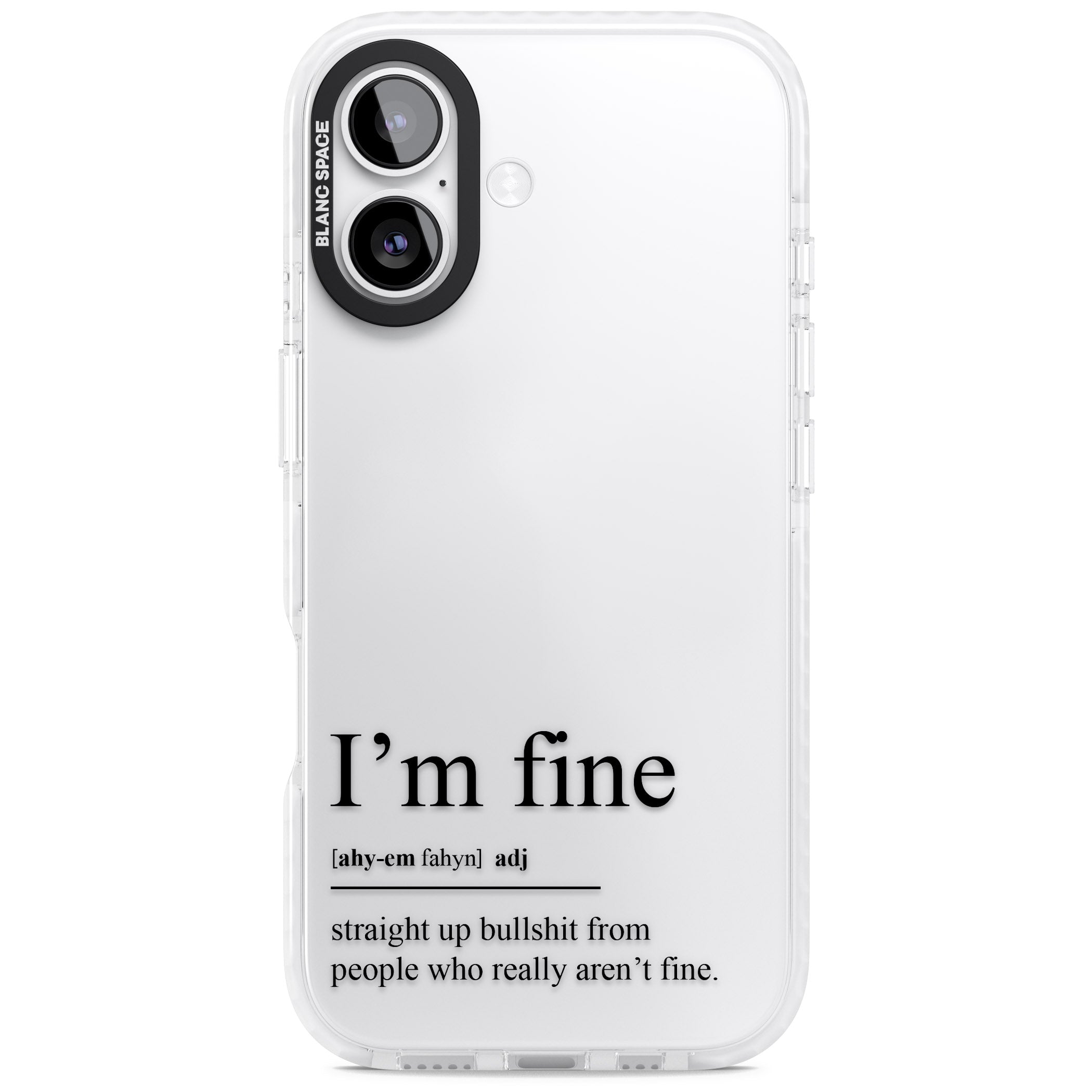 Im Fine iPhone 17 Impact Clear Phone Case