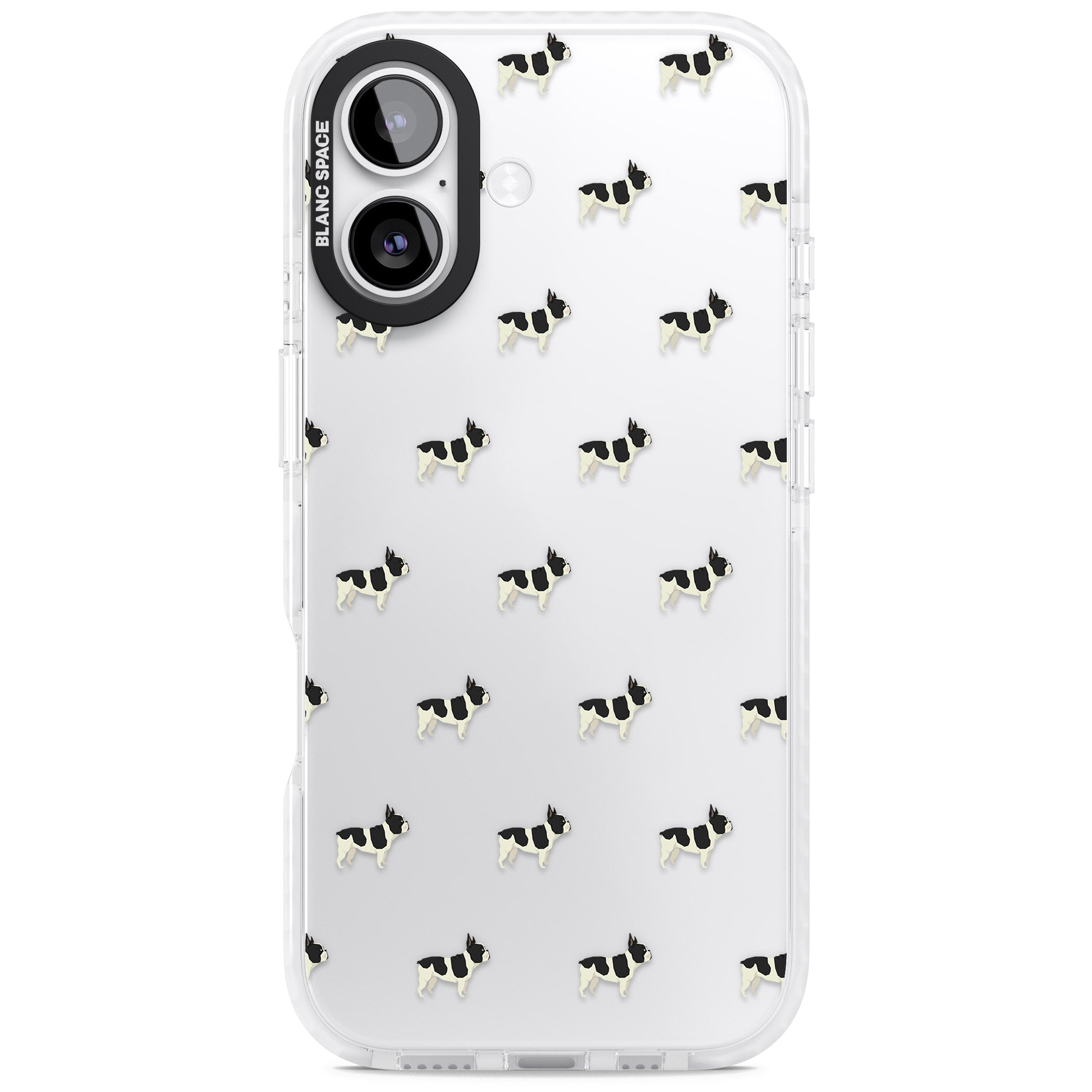 Frenchie Repeat Dog iPhone 17 Impact Clear Phone Case