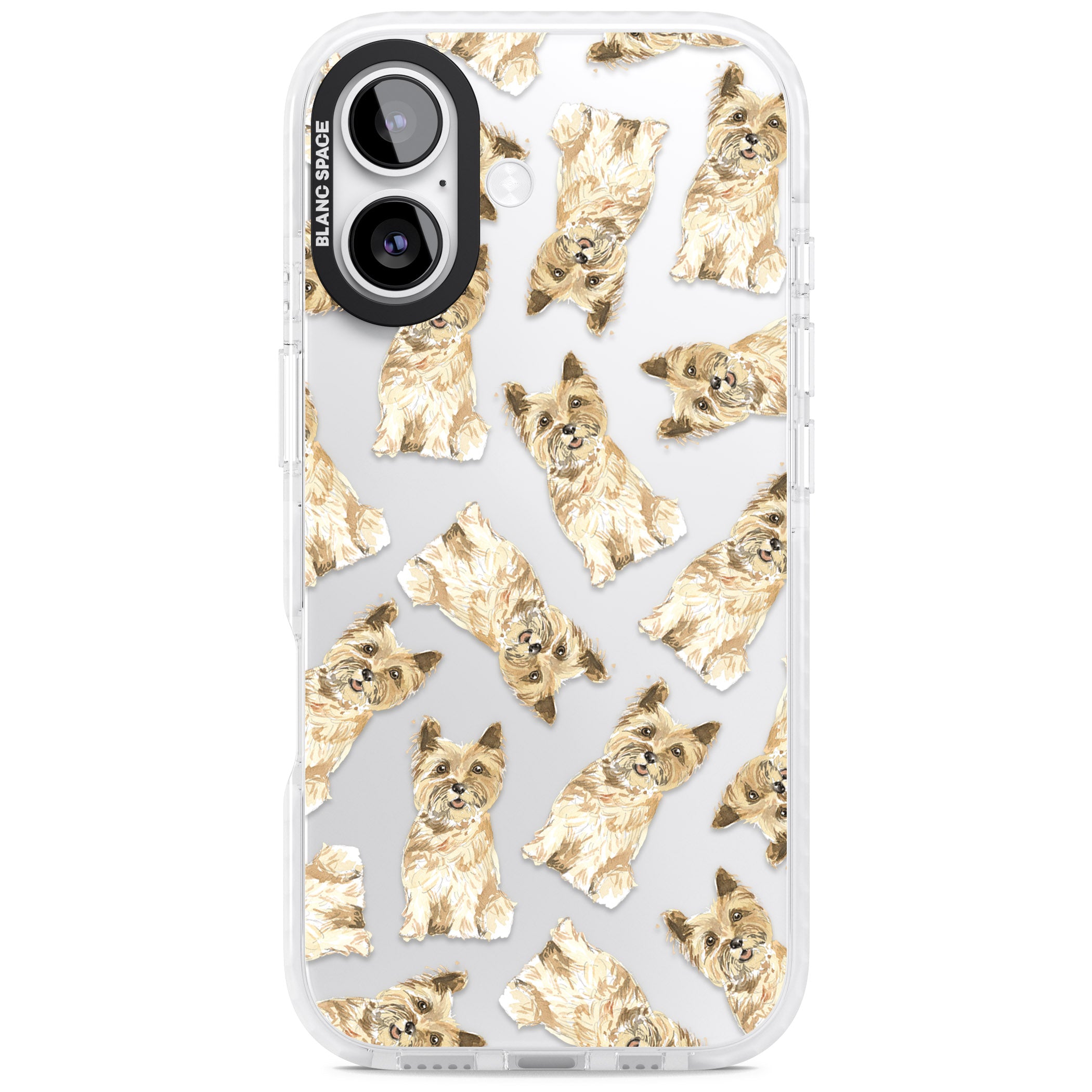 Cairn Terrier Watercolor iPhone 17 Impact Clear Phone Case