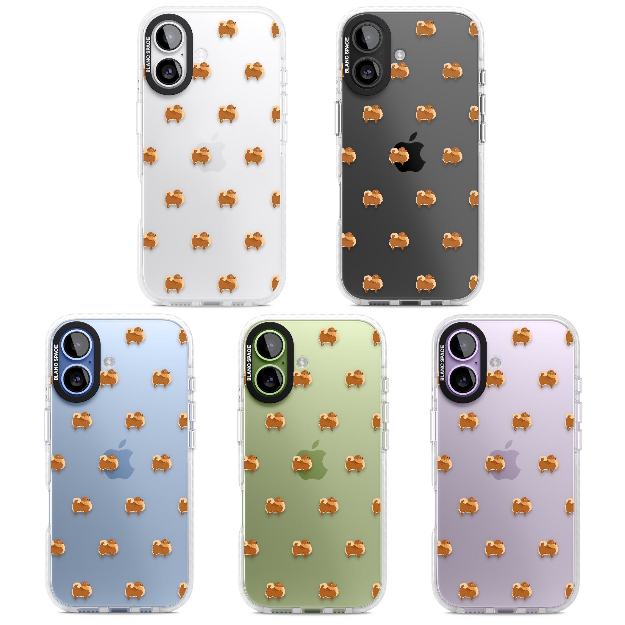 Pomeranian Delight iPhone 17 Impact Clear Phone Case APT Impact Protection