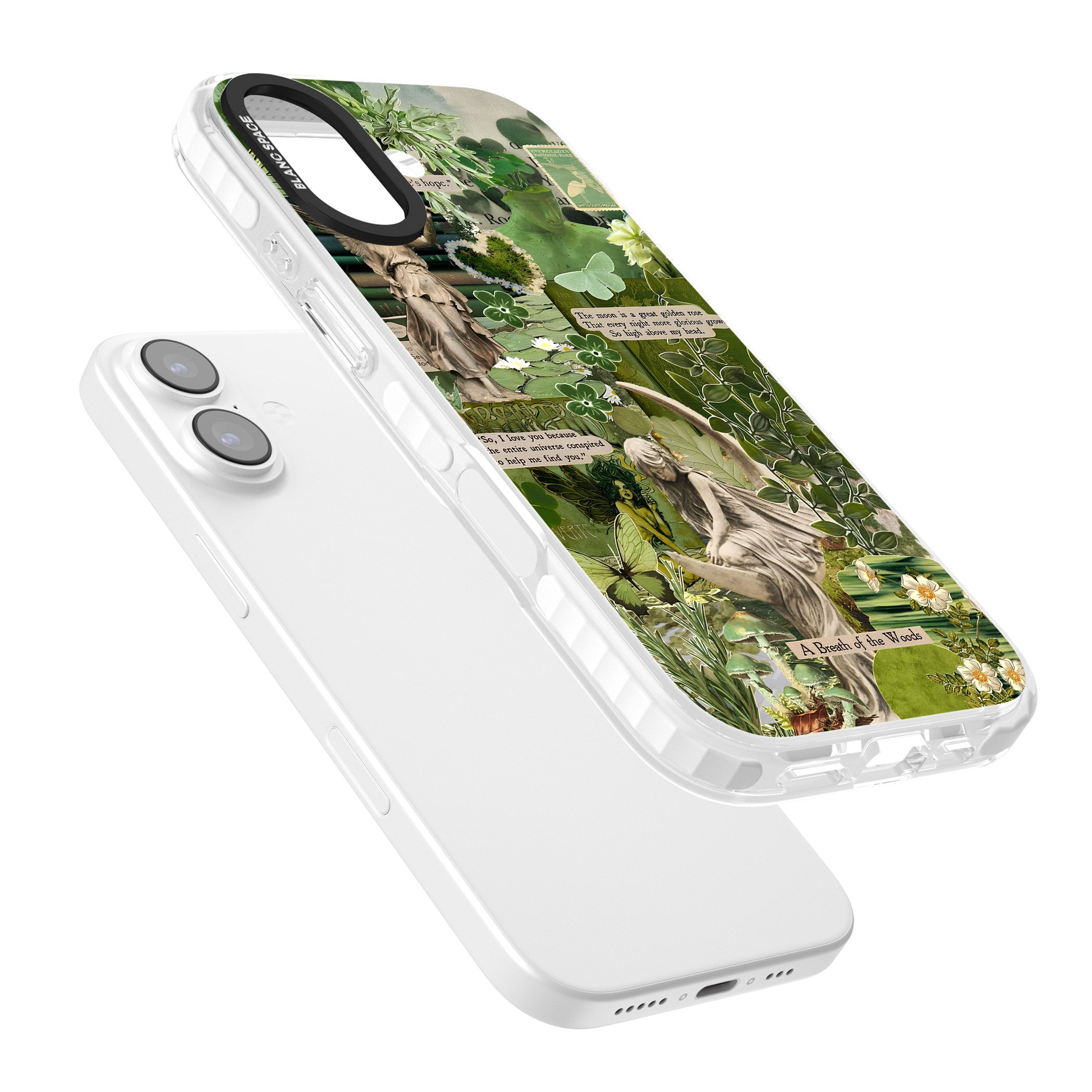 Enchanted Forest Green iPhone 17 Impact Clear Phone Case Colours
