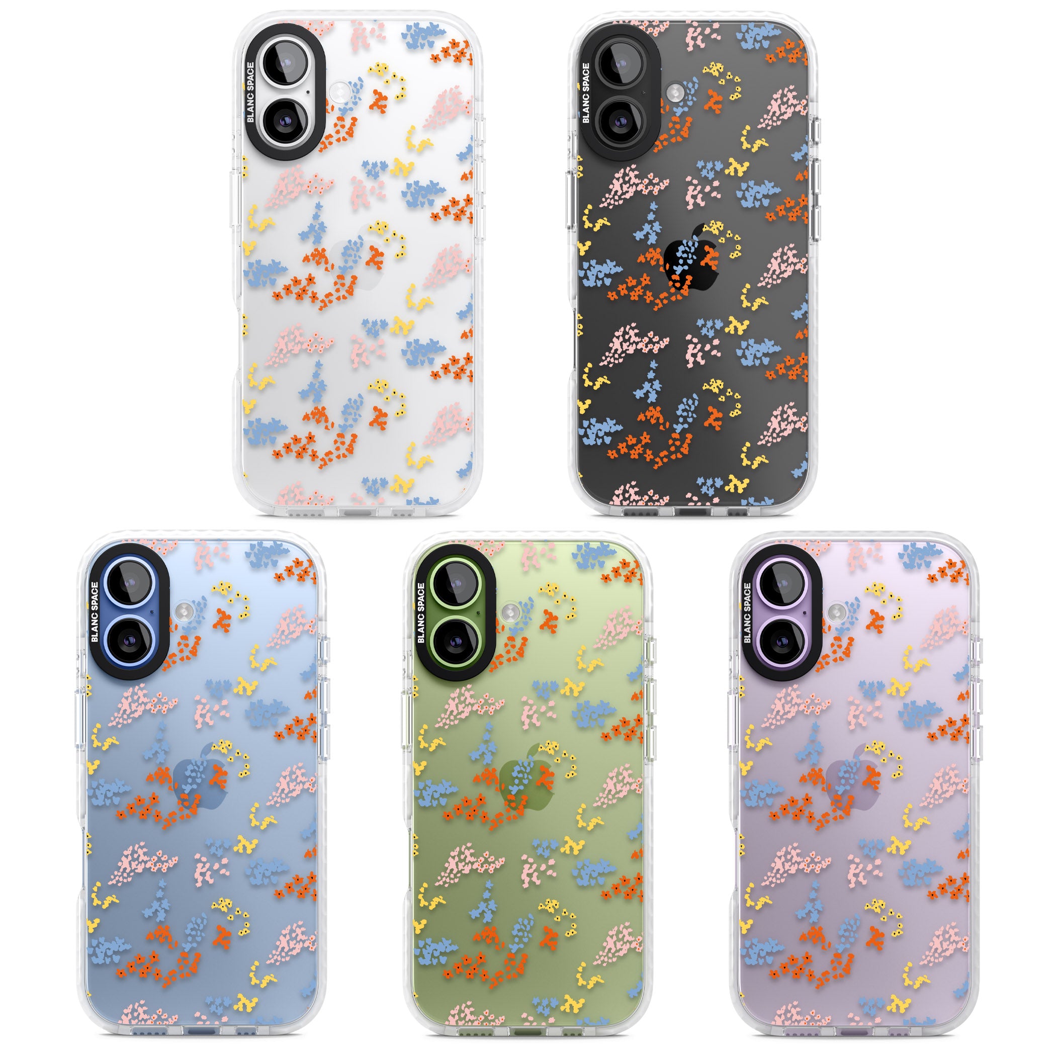 Floral Confetti: Transparent Delight iPhone 17 Impact Clear Phone Case APT Impact Protection