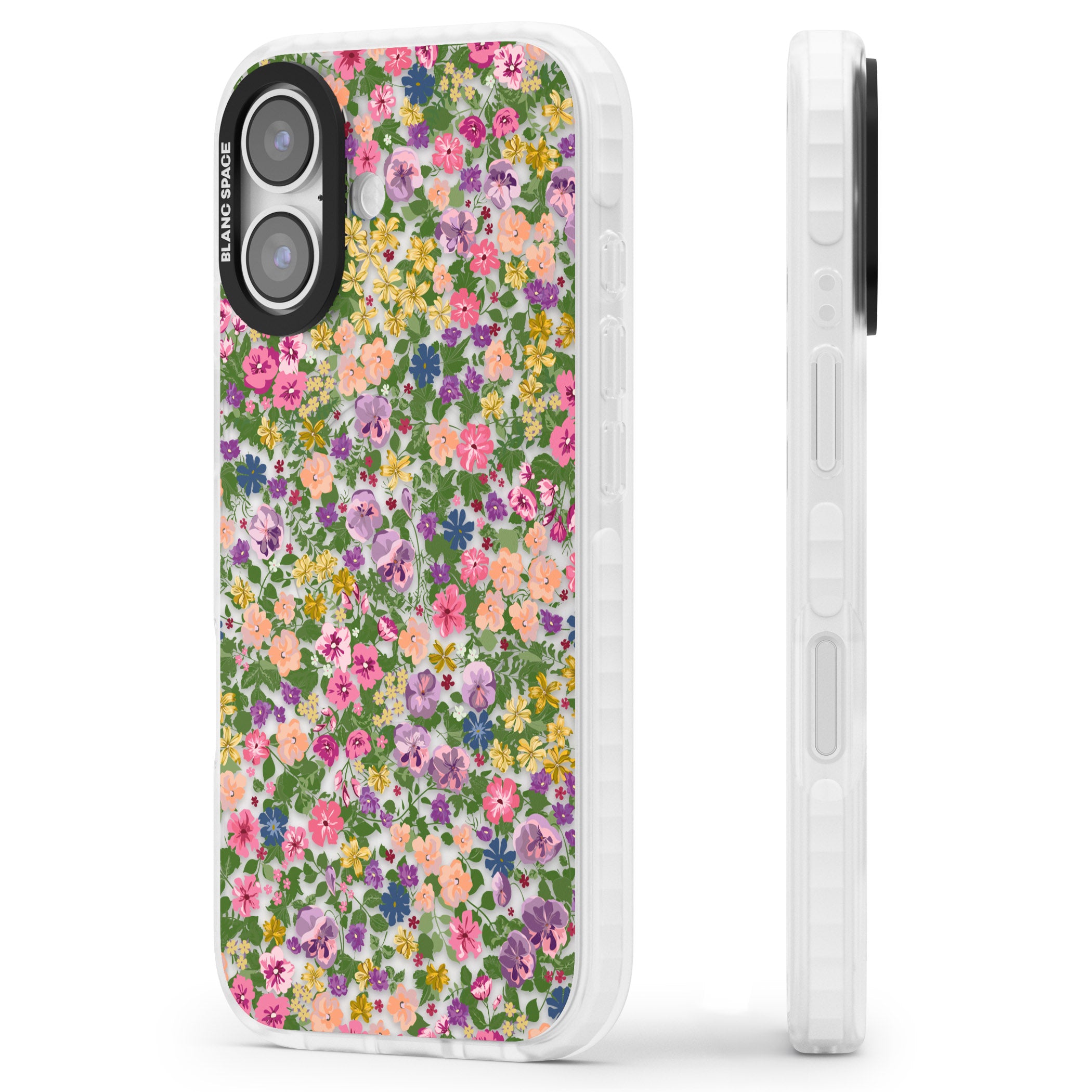 Lake Como Meadow iPhone 17 Impact Clear Phone Case Side Profile