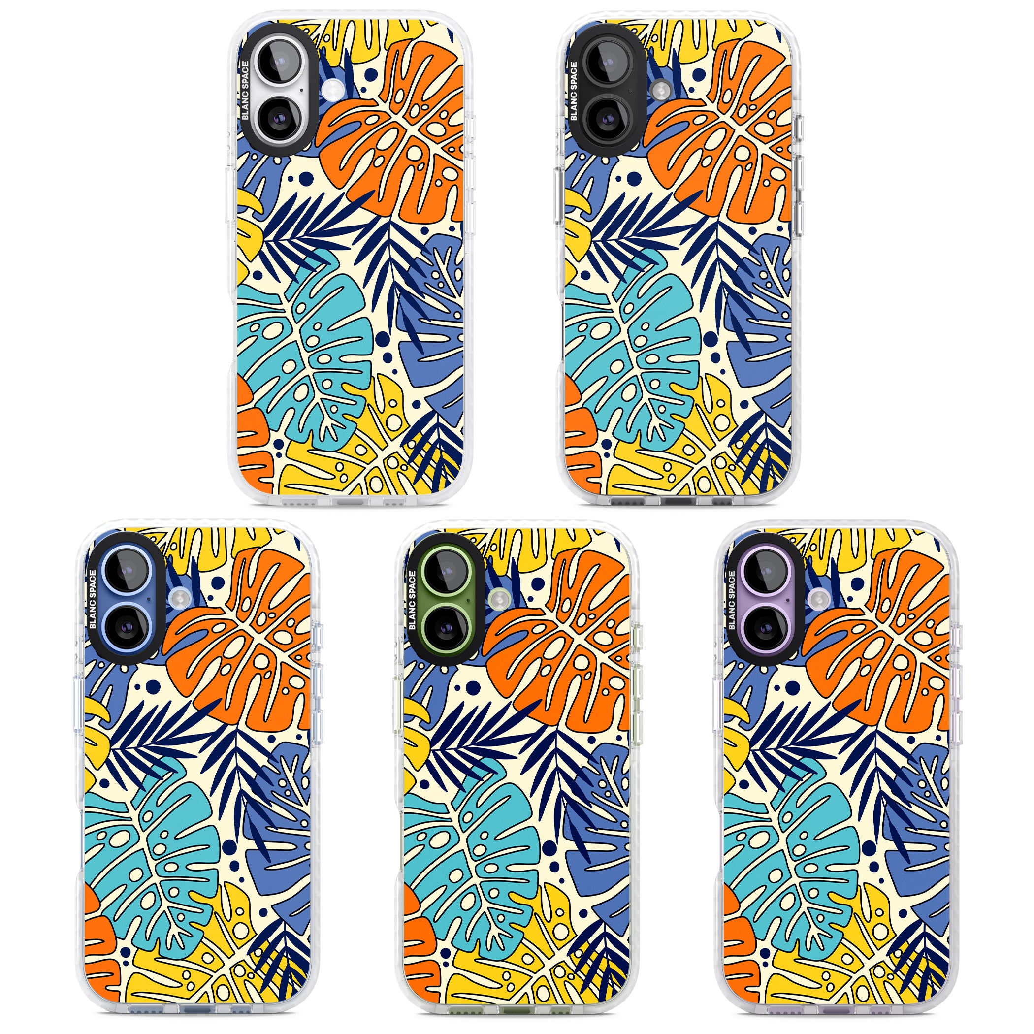 Beach Leaves iPhone 17 Impact Clear Phone Case APT Impact Protection