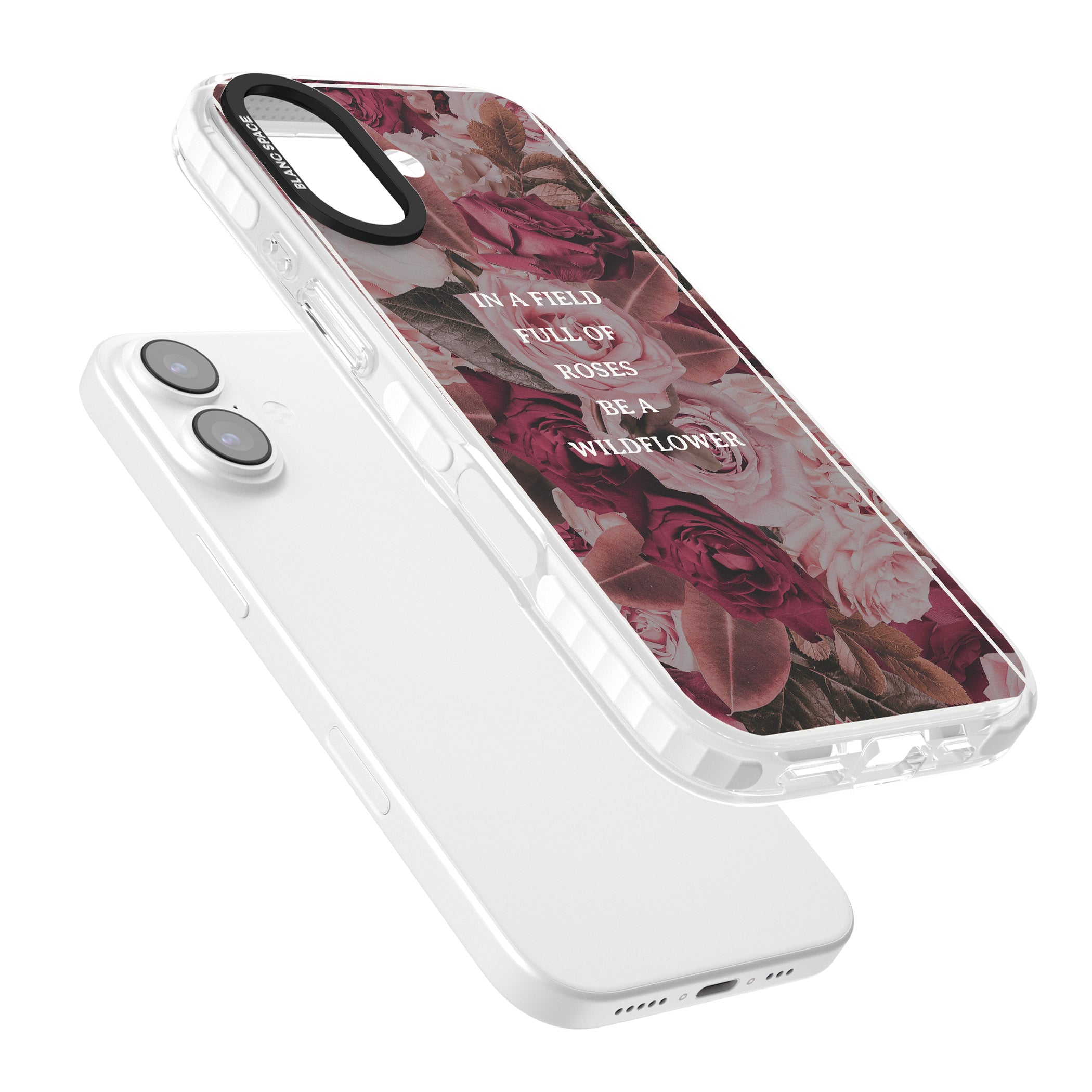 Wildflower Floral Quote iPhone 17 Impact Clear Phone Case Colours