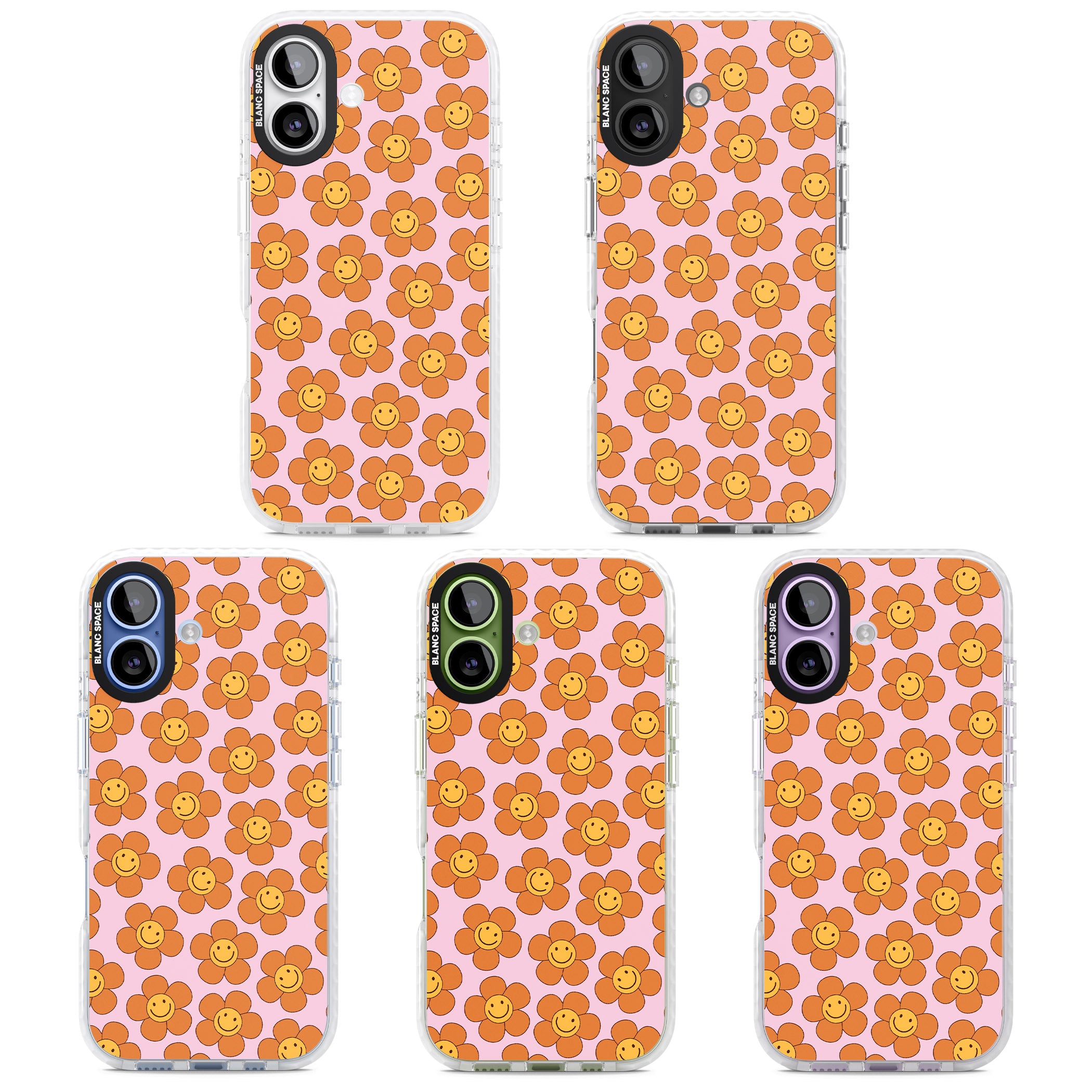 Floral Smiles iPhone 17 Impact Clear Phone Case APT Impact Protection