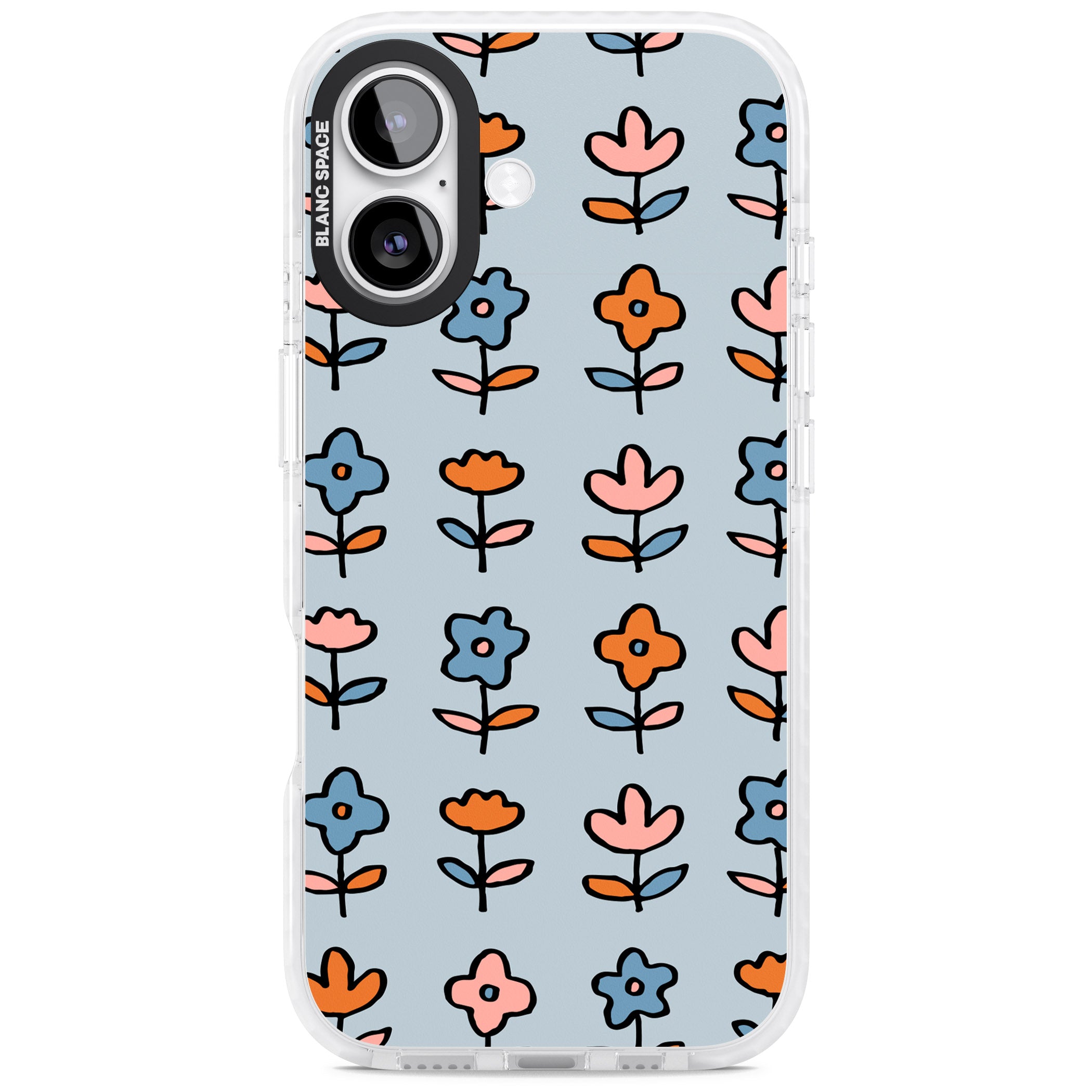 Vintage Floral Array iPhone 17 Impact Clear Phone Case