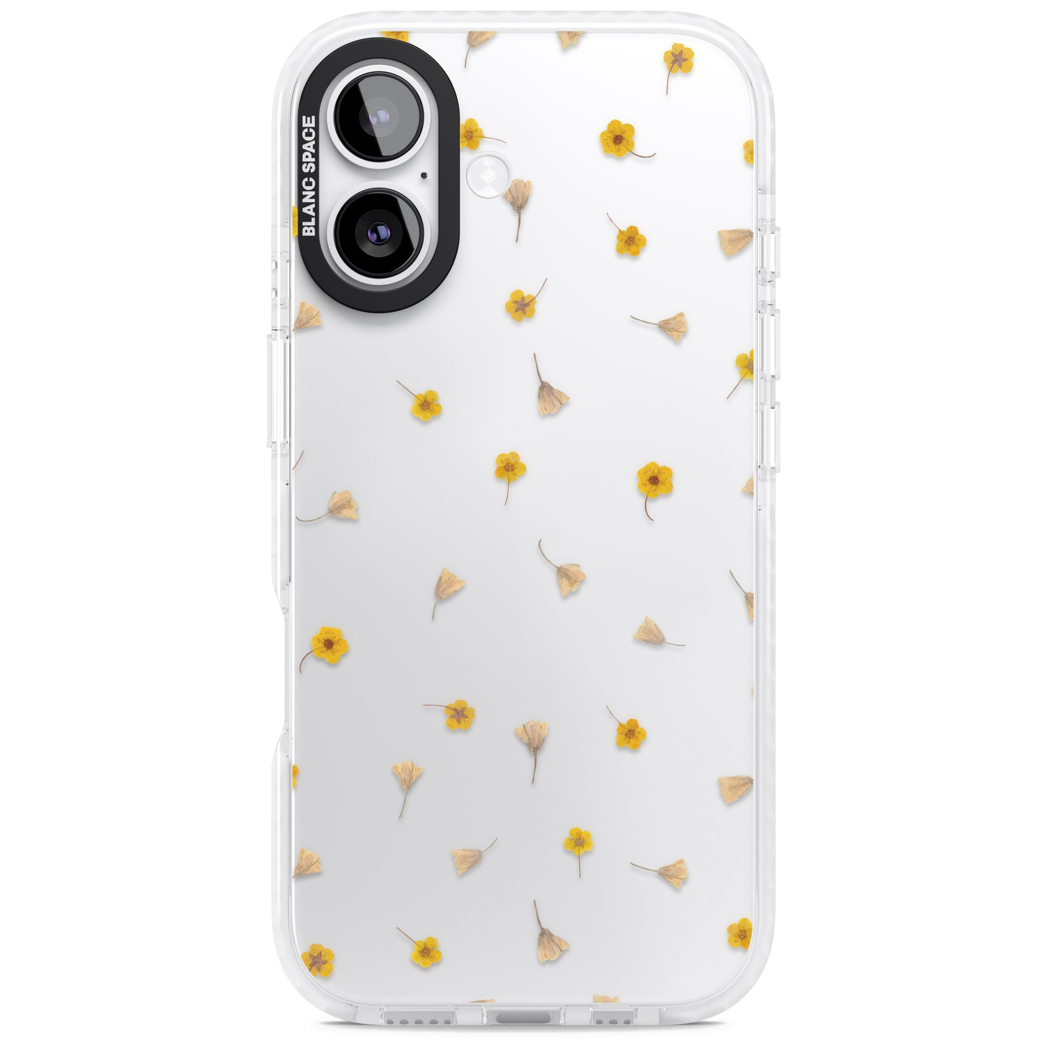 Tiny Yellow Flower iPhone 17 Impact Clear Phone Case