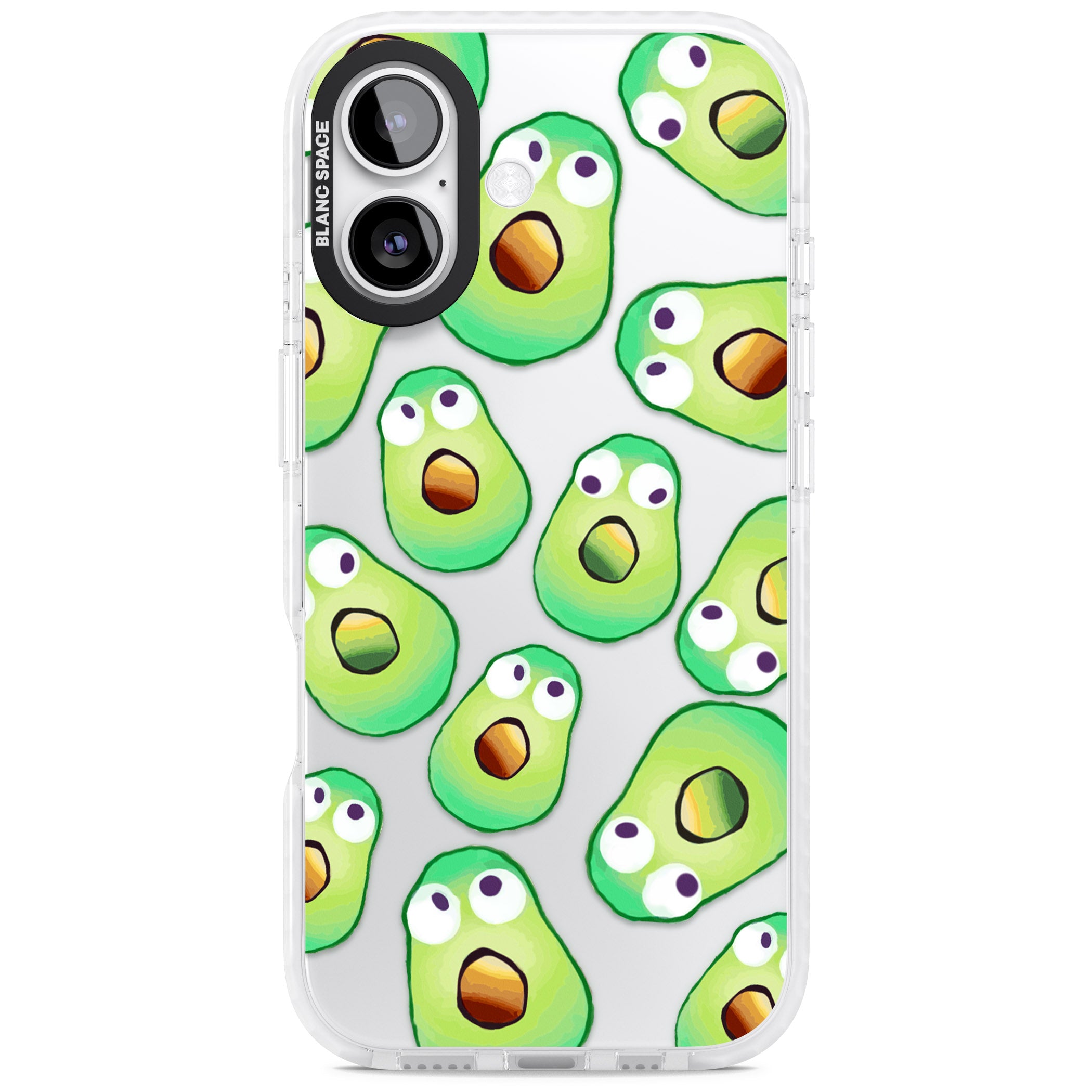 Shocked Avocados iPhone 17 Impact Clear Phone Case