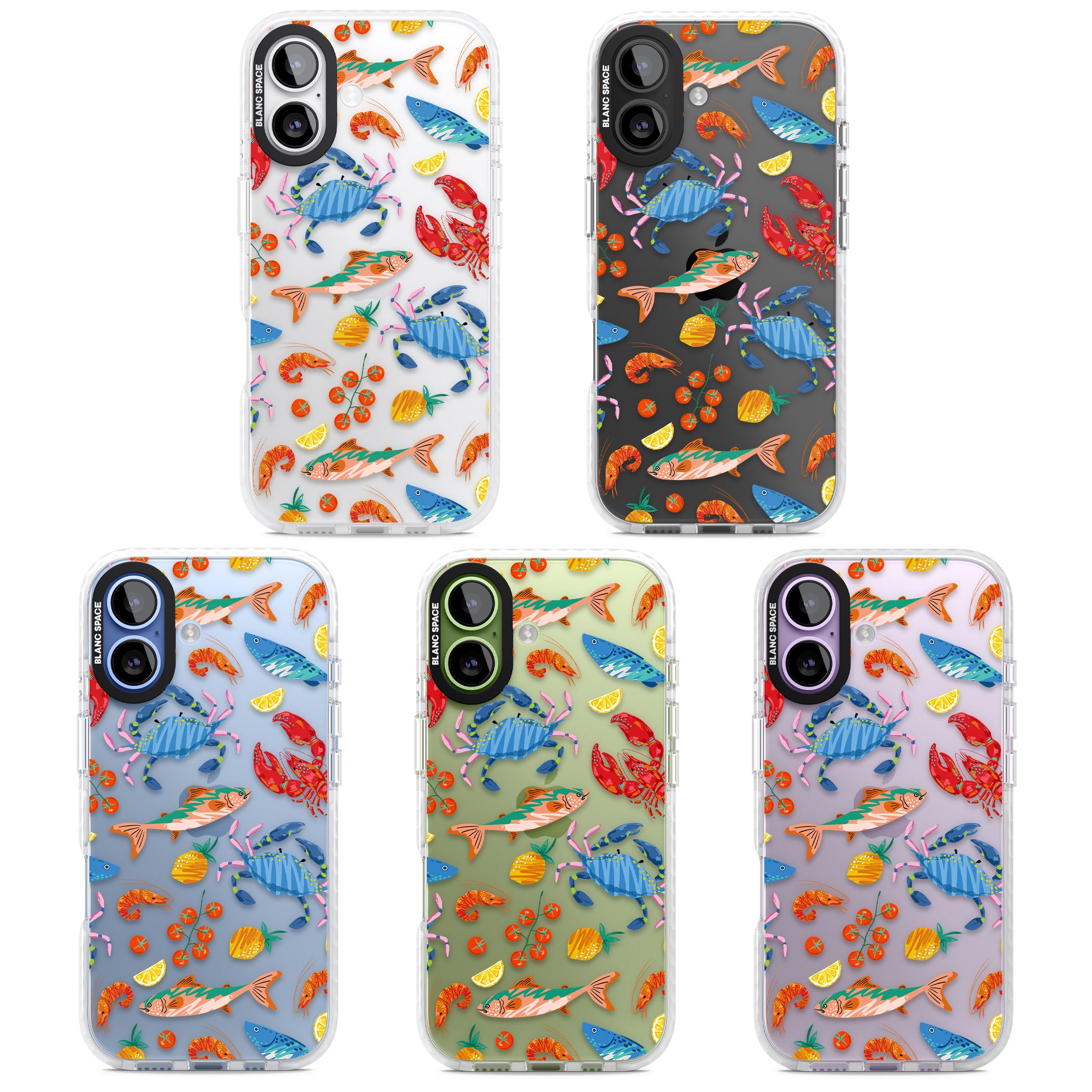 Vibrant Sealife iPhone 17 Impact Clear Phone Case APT Impact Protection