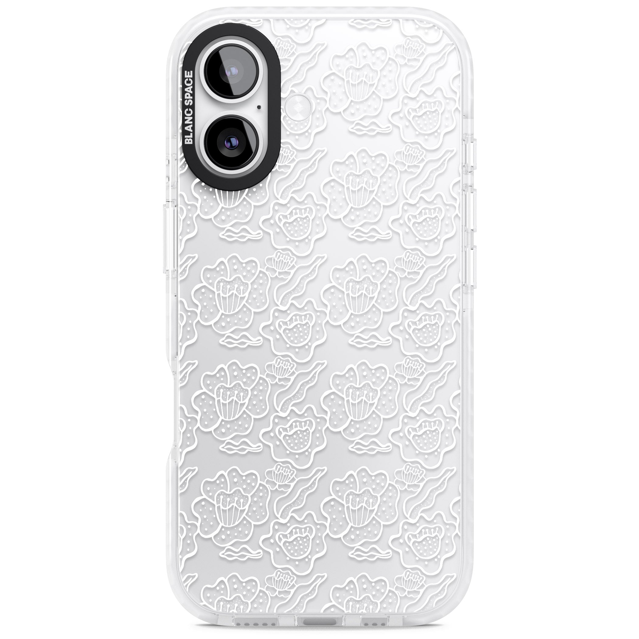 Funky Floral Pattern iPhone 17 Impact Clear Phone Case