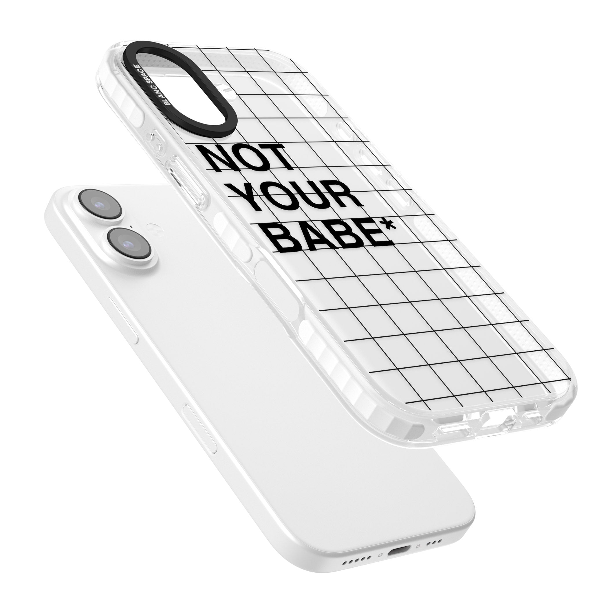 Not Your Babe iPhone 17 Impact Clear Phone Case Colours