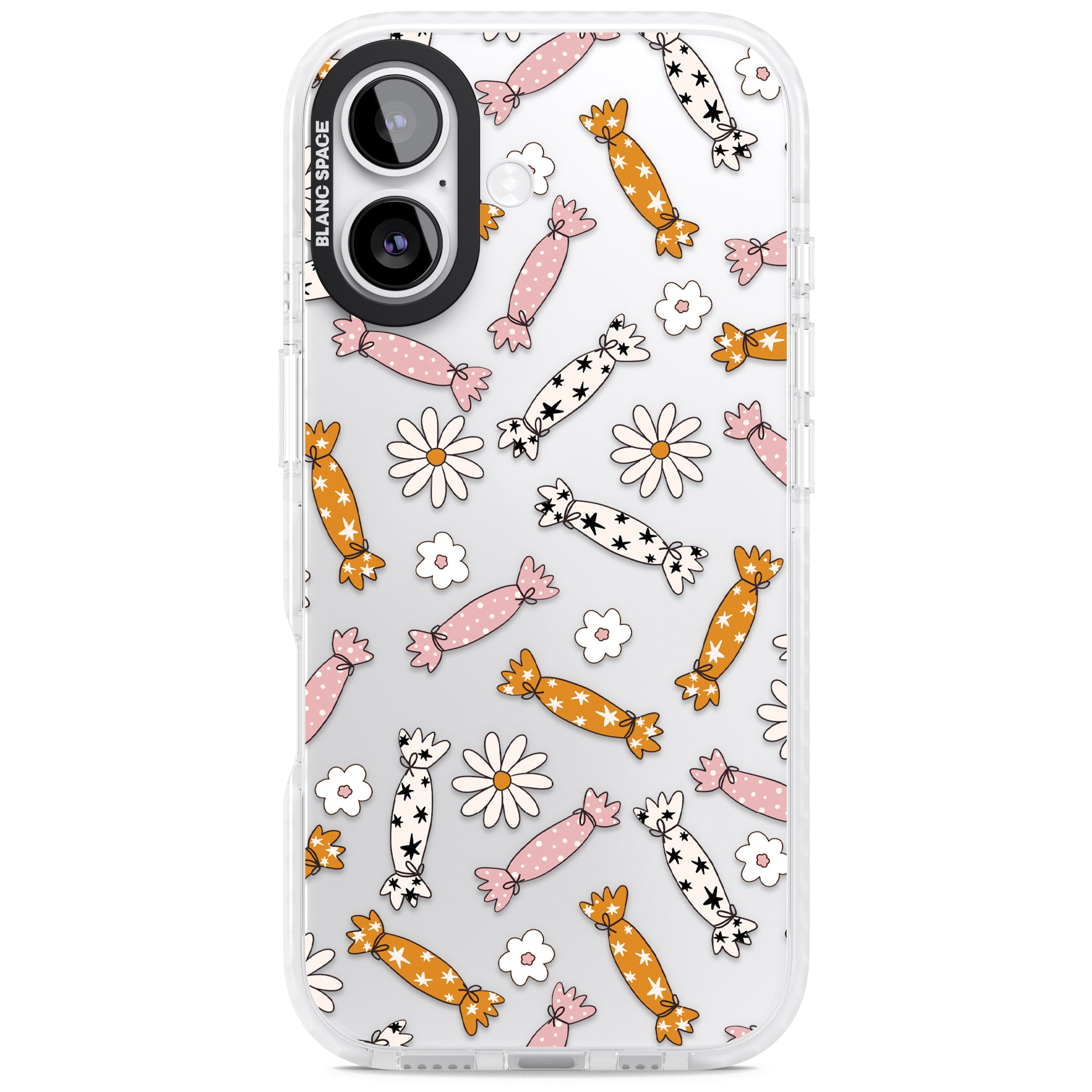 Floral Candy iPhone 17 Impact Clear Phone Case
