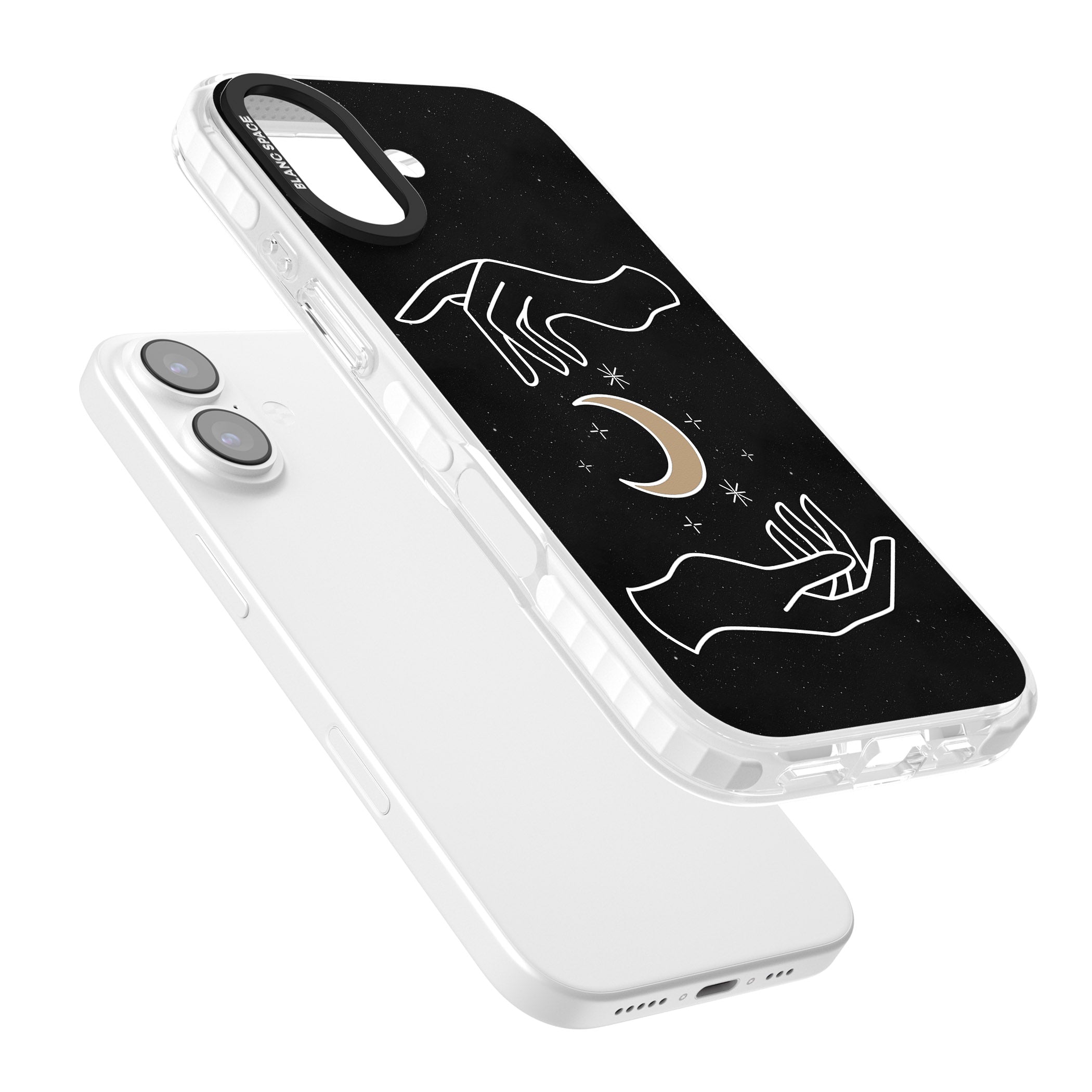 Cosmic Hands iPhone 17 Impact Clear Phone Case Colours