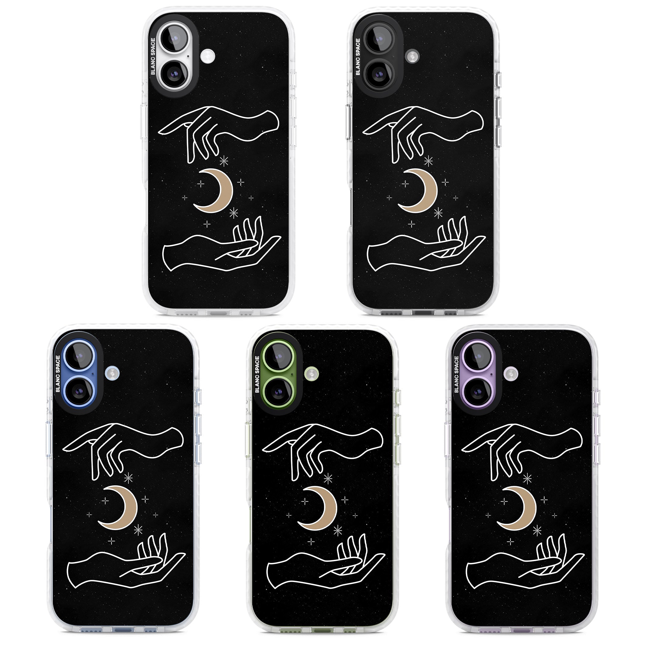 Cosmic Hands iPhone 17 Impact Clear Phone Case APT Impact Protection