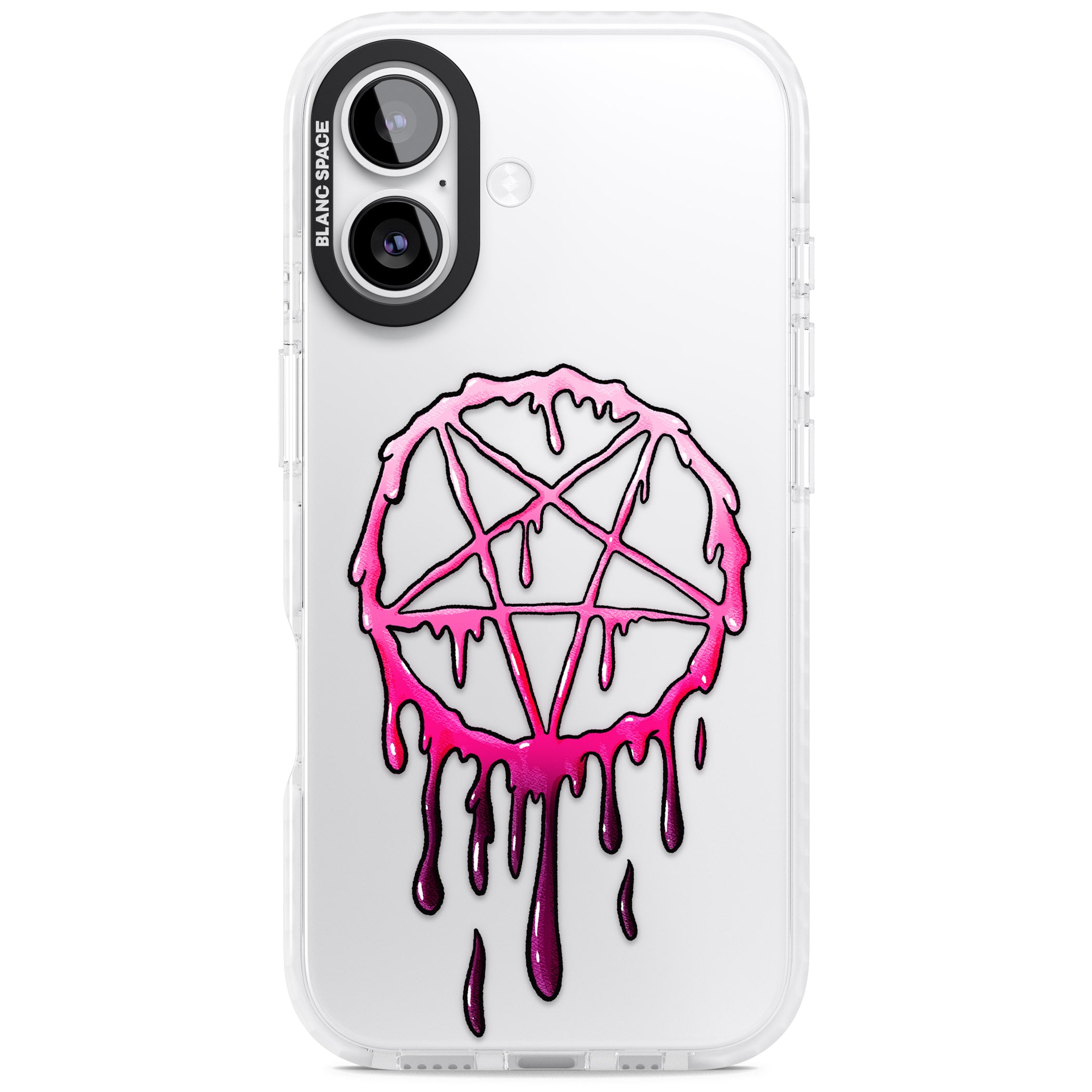 Pentagram Of Blood iPhone 17 Impact Clear Phone Case
