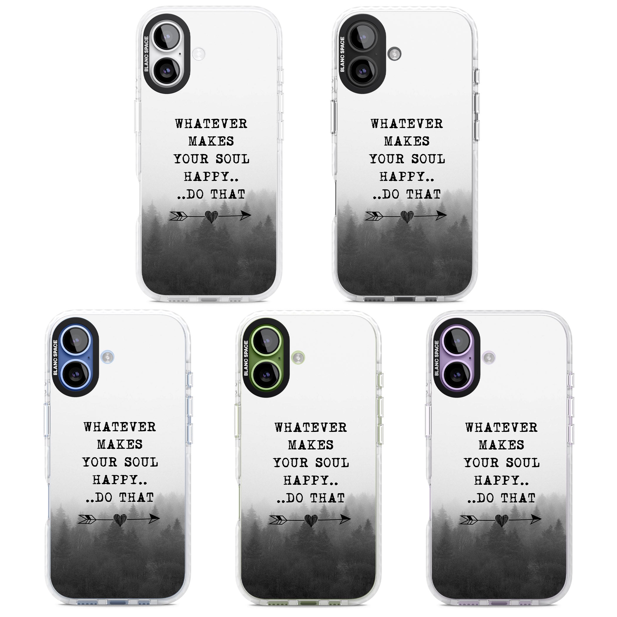 Whatever Makes Your Soul Quote iPhone 17 Impact Clear Phone Case APT Impact Protection