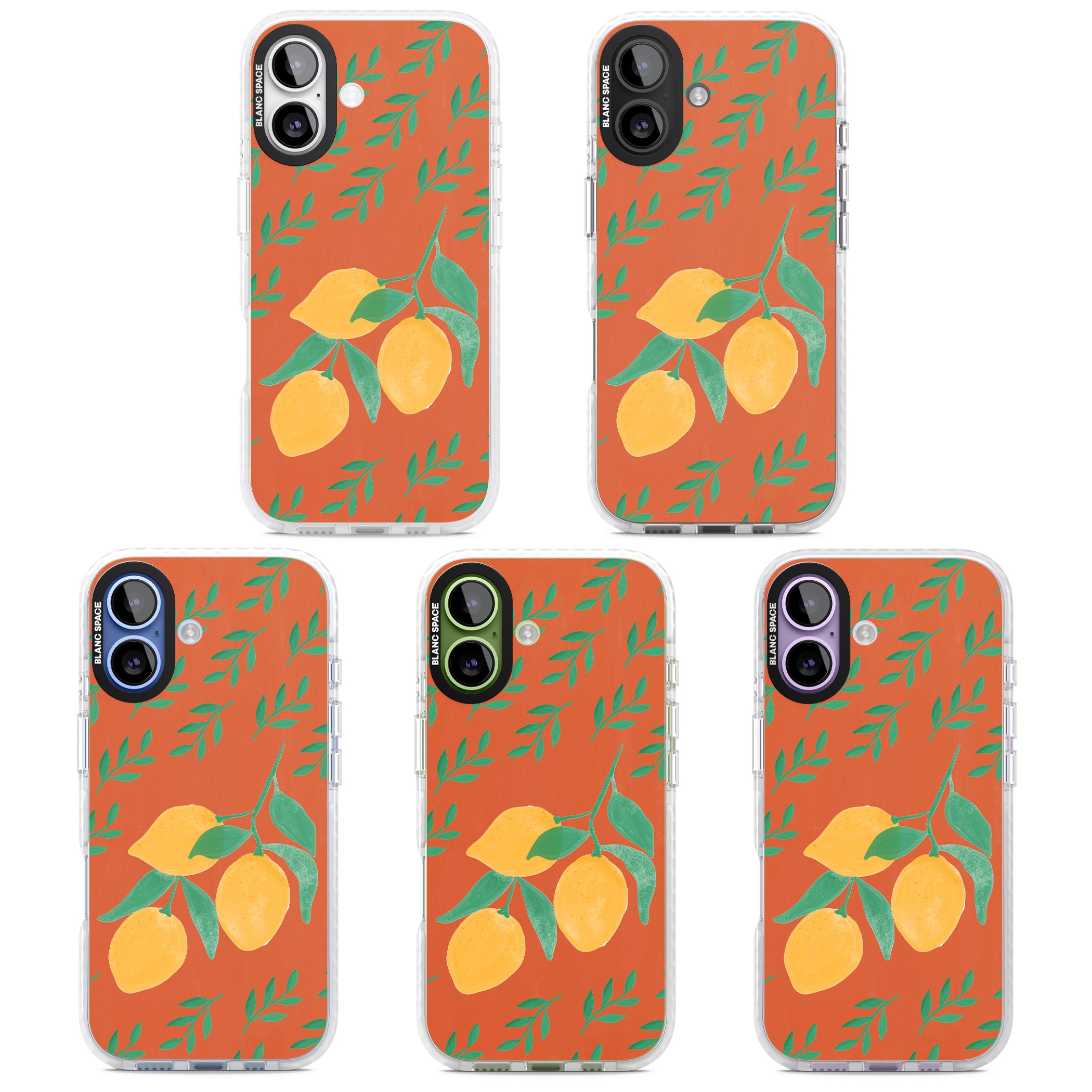 Tuscan Lemons iPhone 17 Impact Clear Phone Case APT Impact Protection