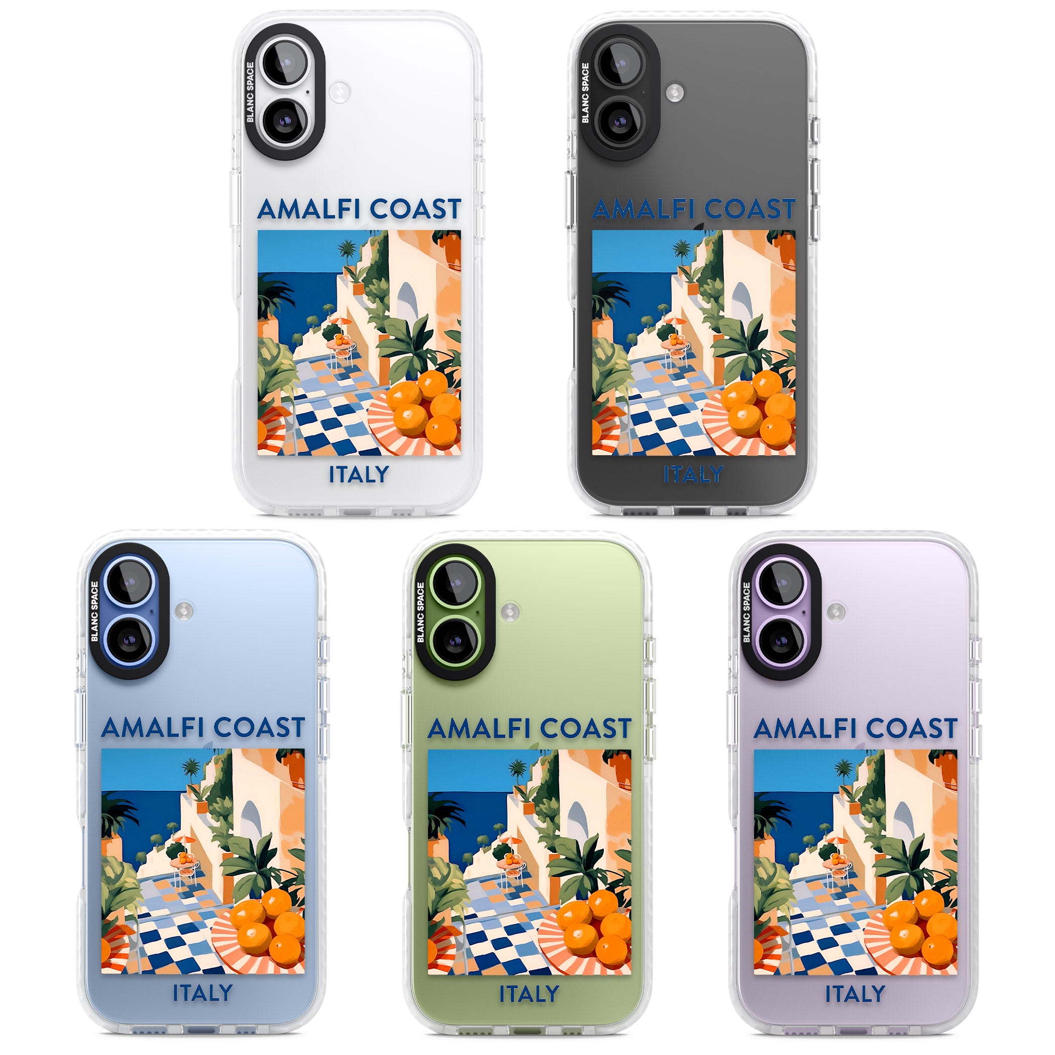 Amalfi Coast iPhone 17 Impact Clear Phone Case APT Impact Protection