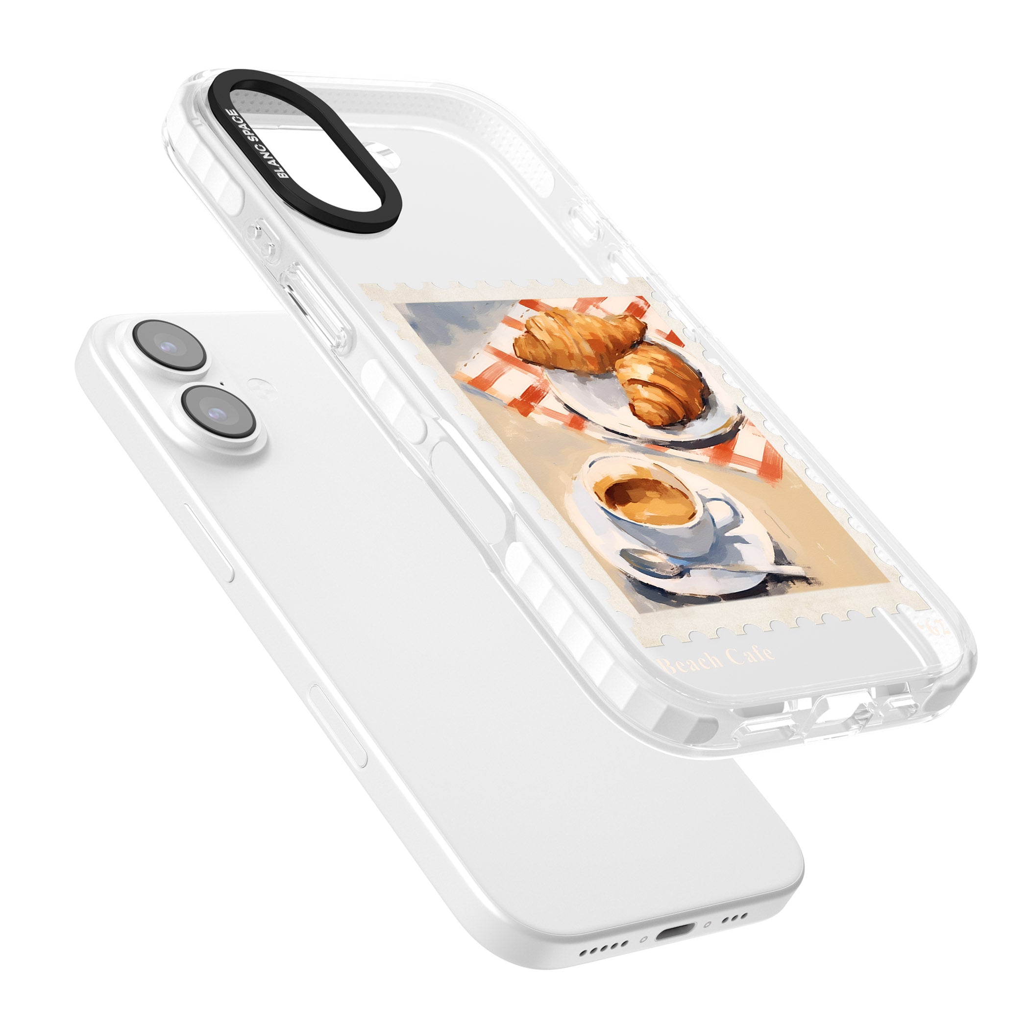 Cafe Stamp iPhone 17 Impact Clear Phone Case Colours