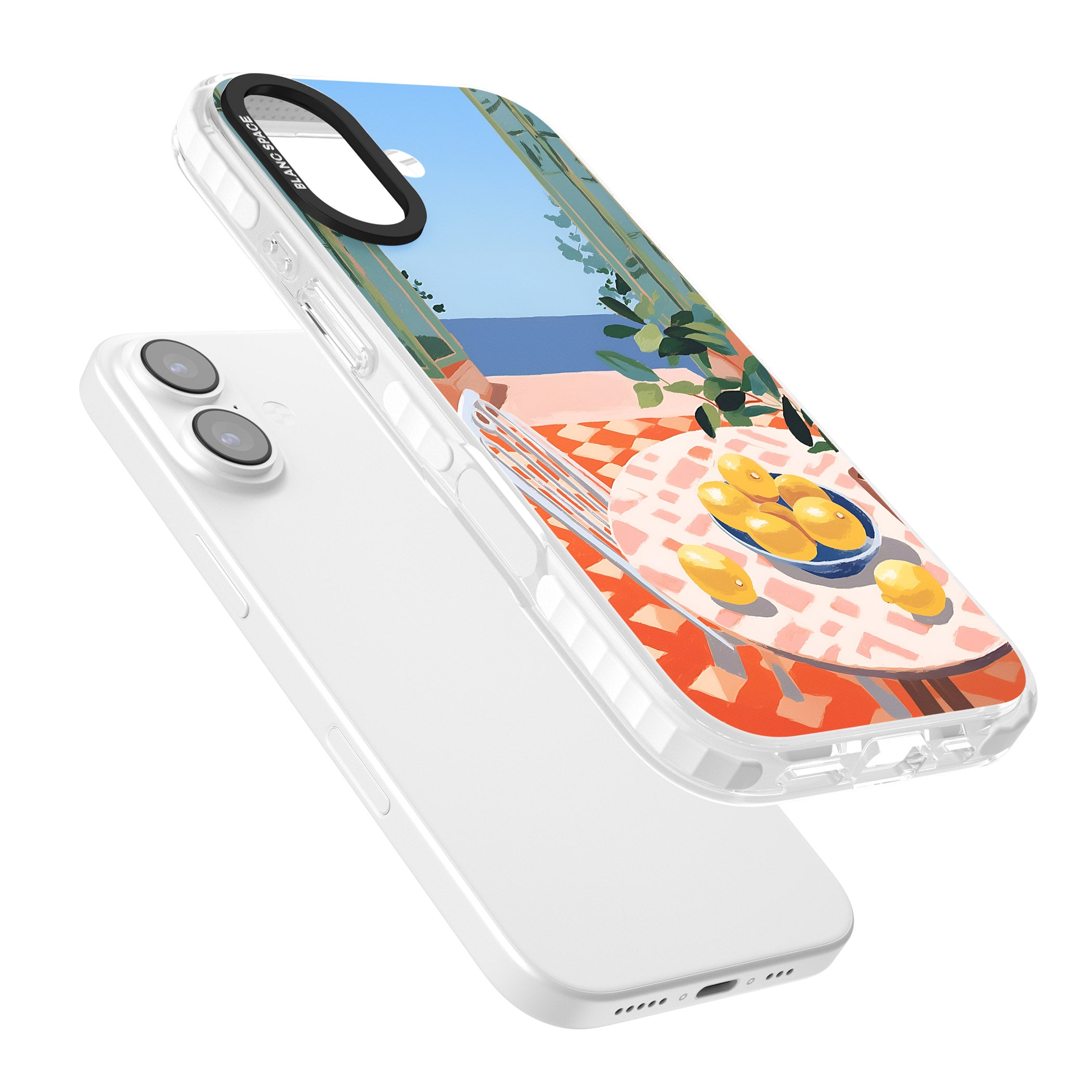 Seaside Lemons iPhone 17 Impact Clear Phone Case Colours