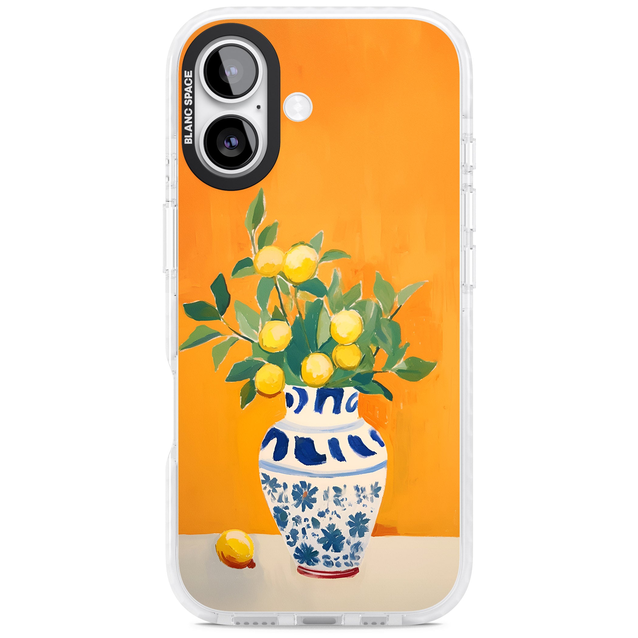 Lemon Vase iPhone 17 Impact Clear Phone Case