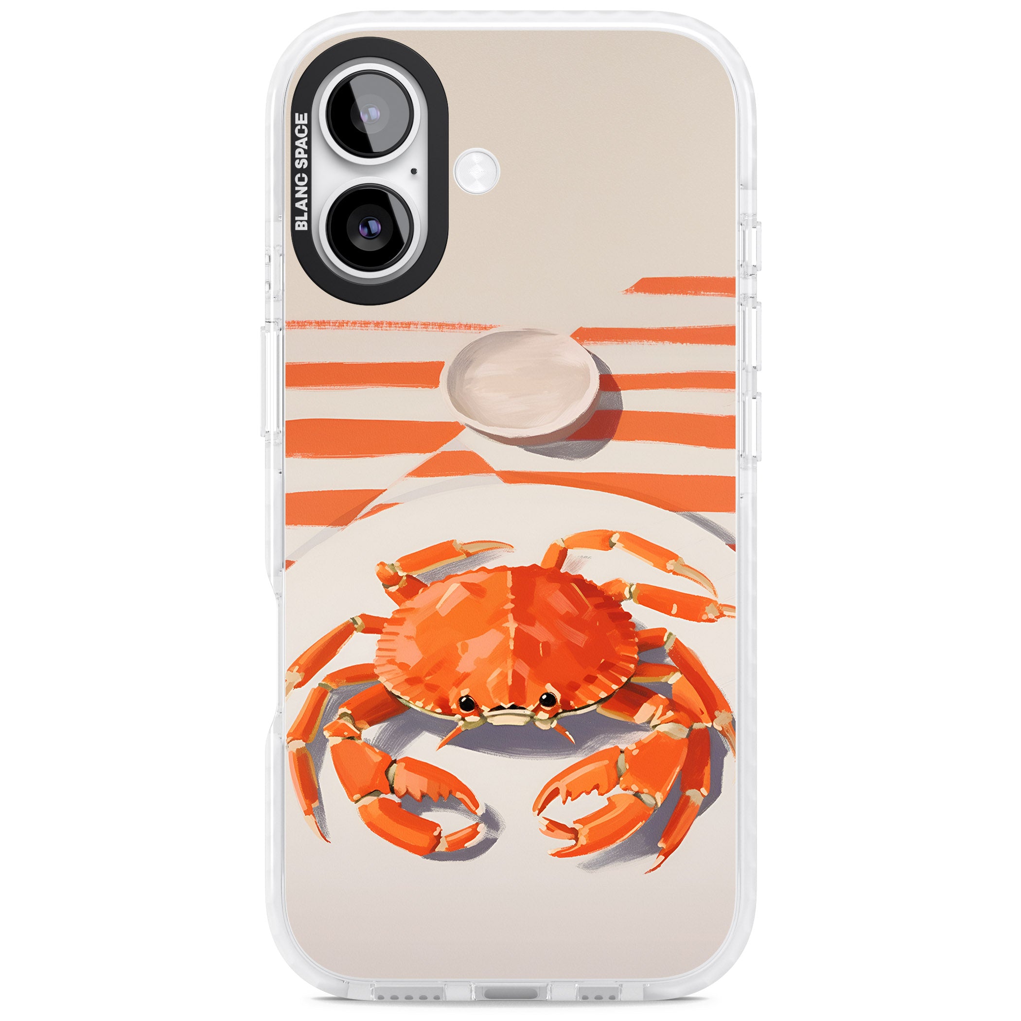 Beach Crab iPhone 17 Impact Clear Phone Case