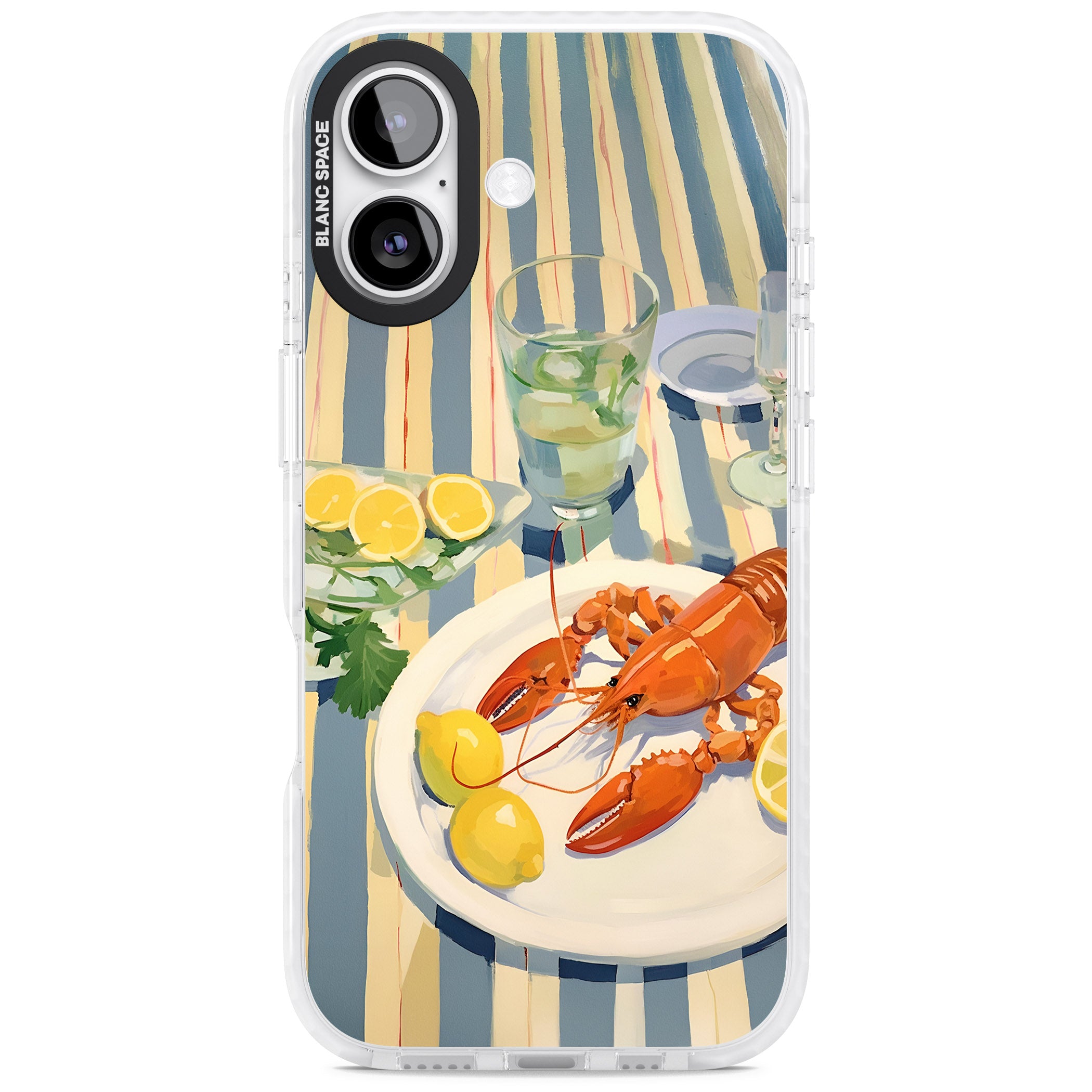 Lobster & Lemons iPhone 17 Impact Clear Phone Case